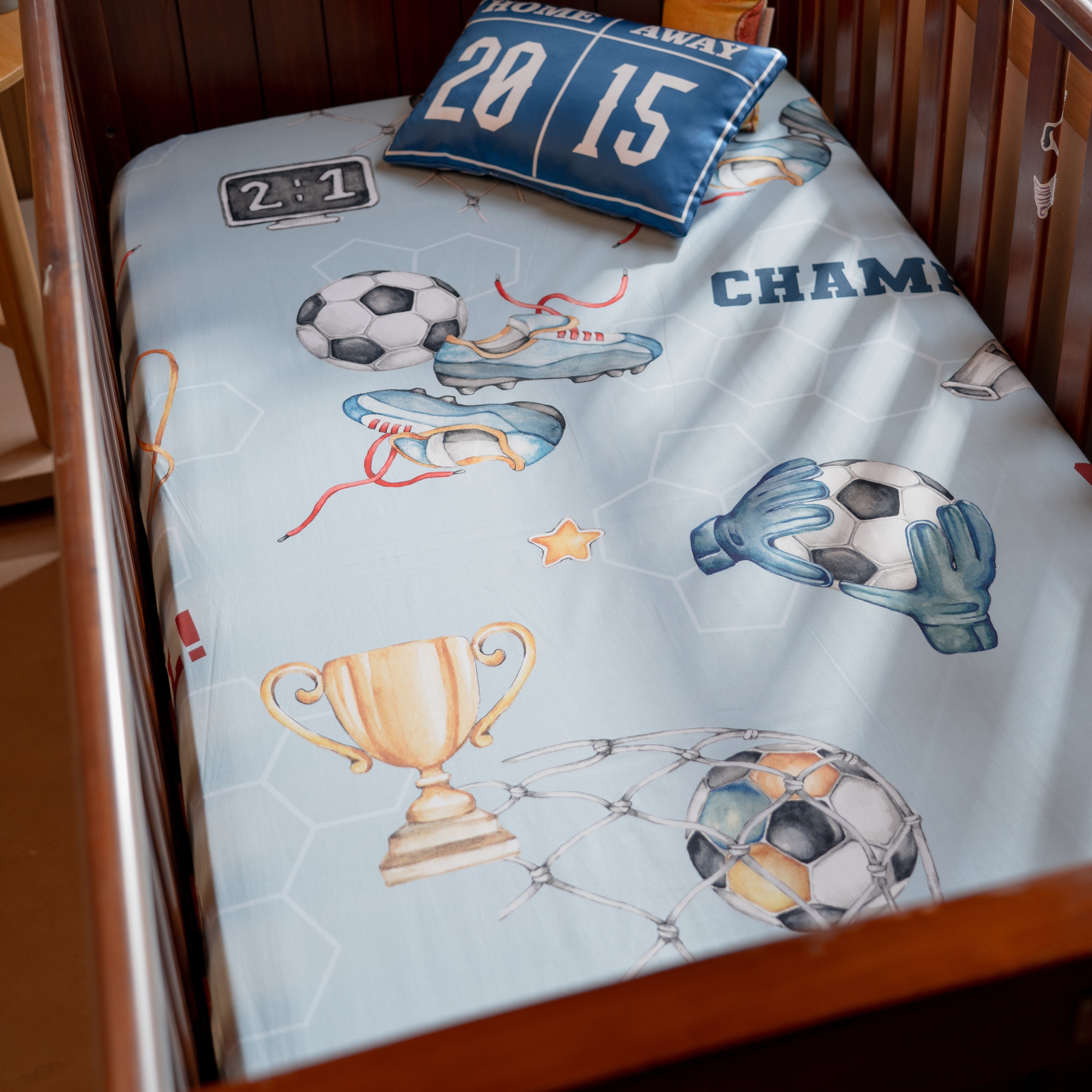 The Game Plan Bed Sheet (Single/Double/King/Fitted/Crib)