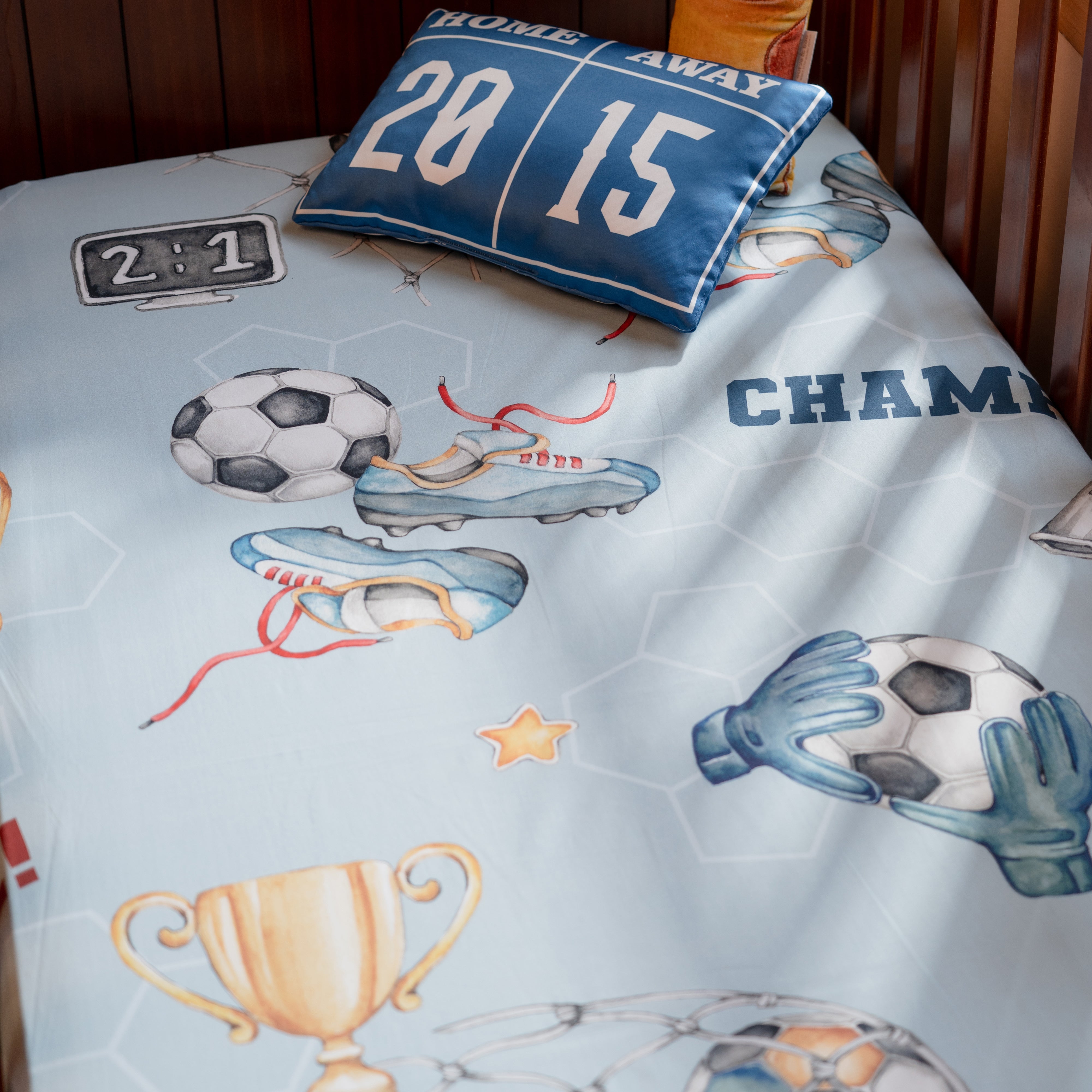 The Game Plan Bed Sheet (Single/Double/King/Fitted/Crib)