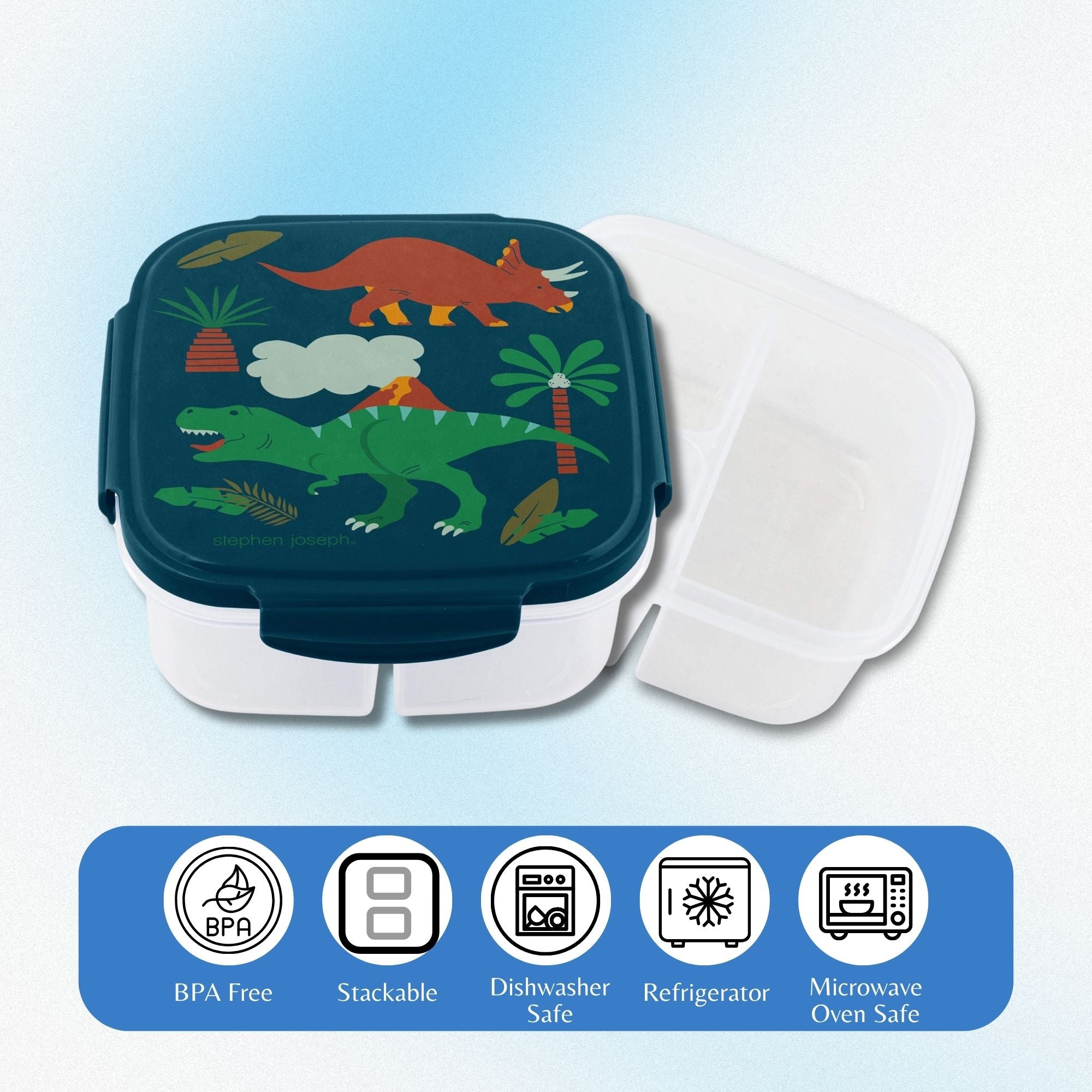 Snack Box with Ice Pack - Dino