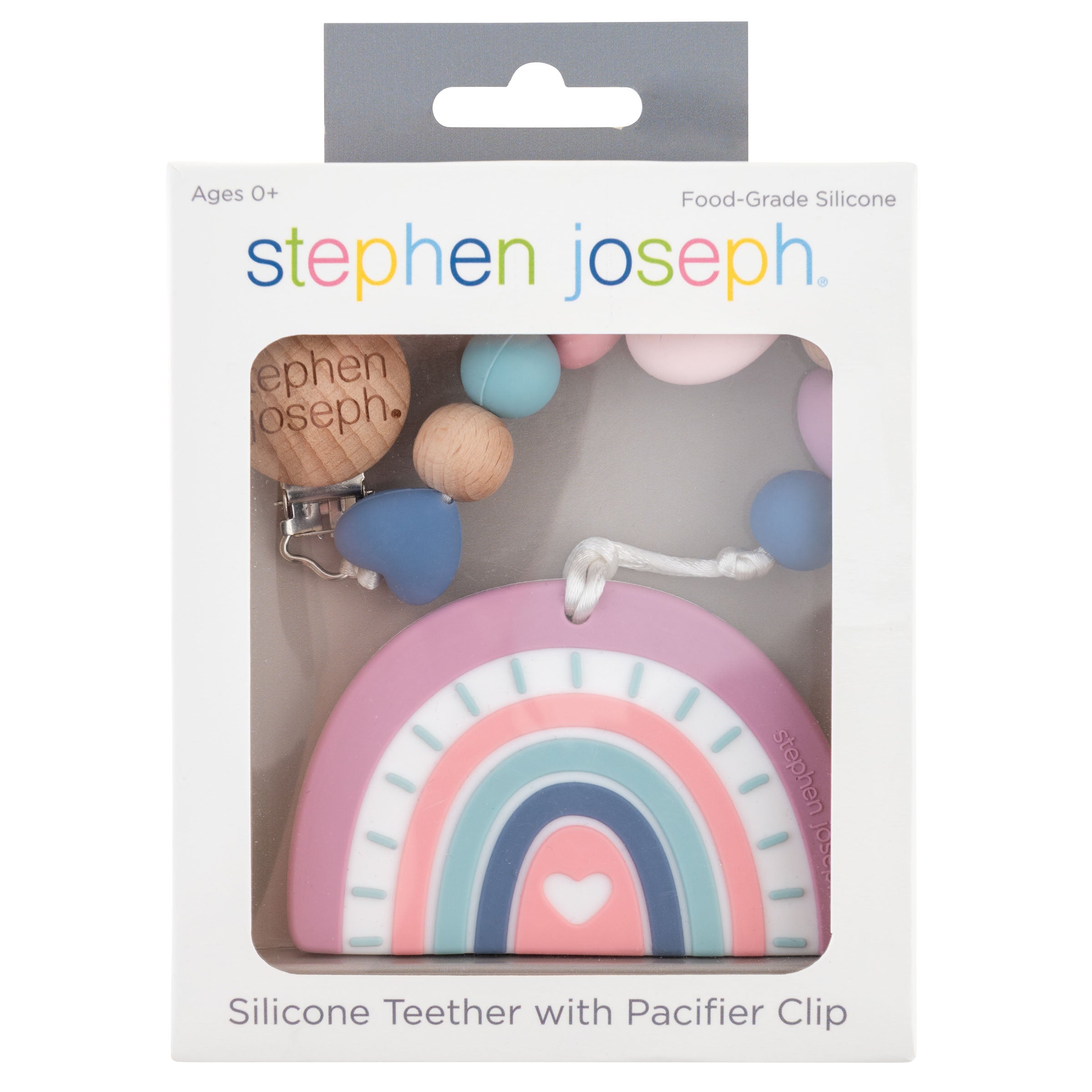 Silicone Teether With Pacifier Clip