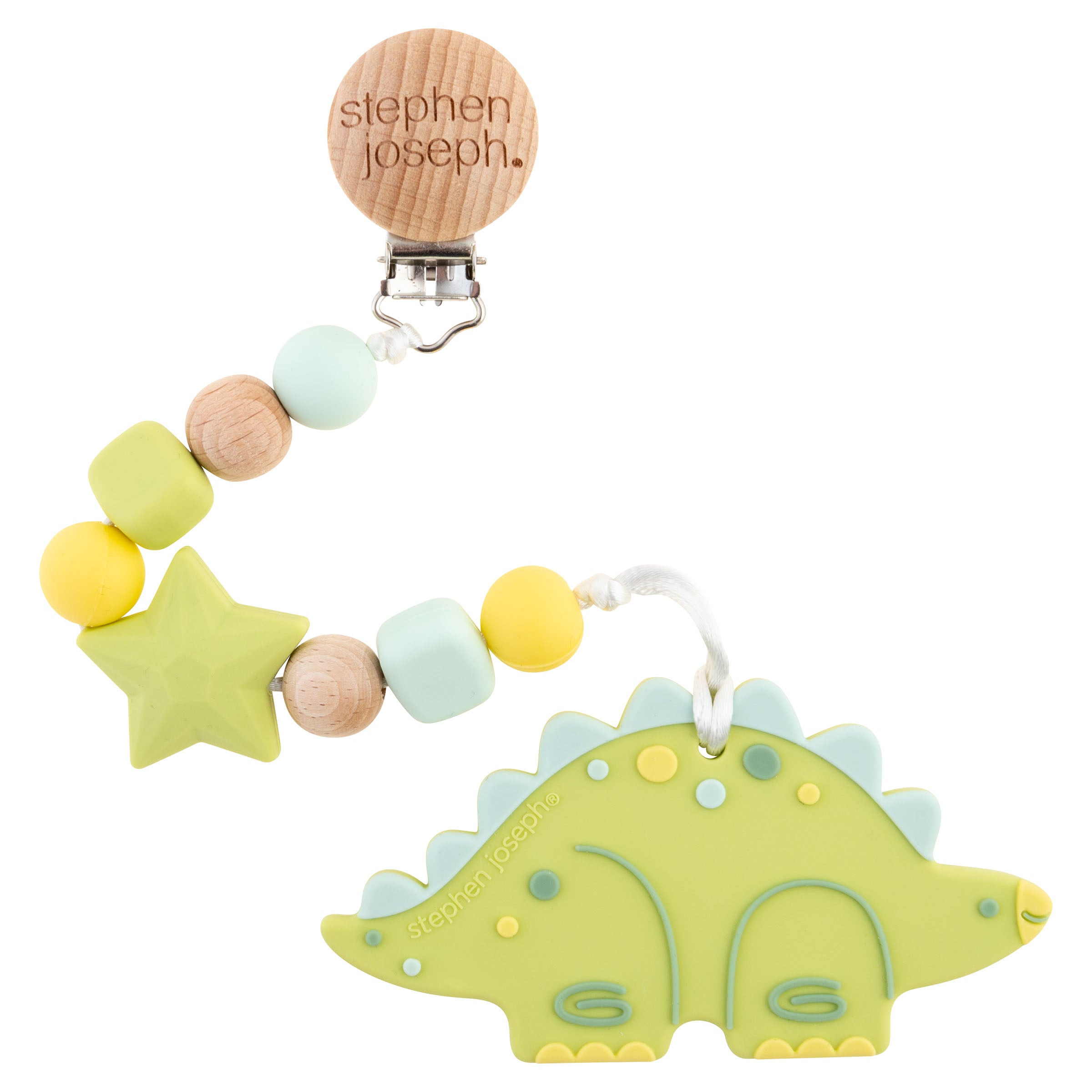 Silicone Teether With Pacifier Clip