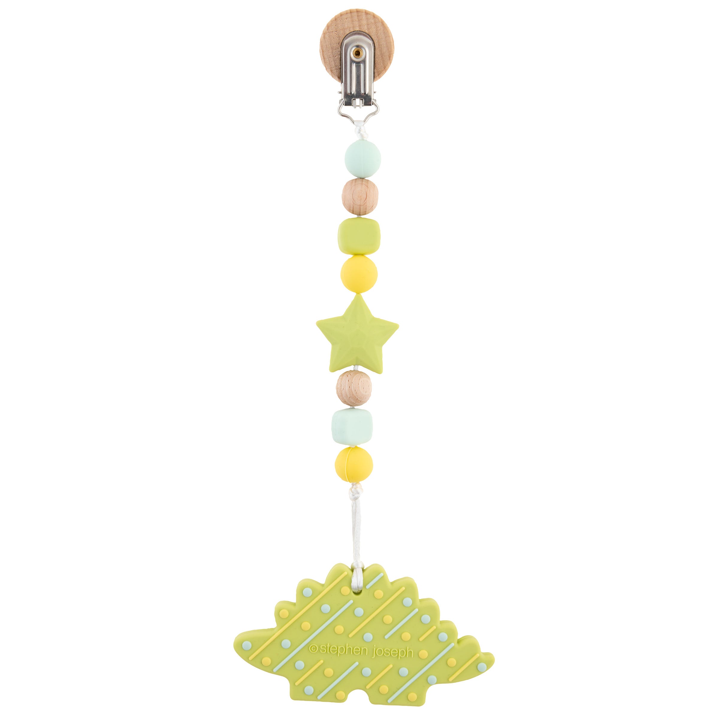 Silicone Teether With Pacifier Clip