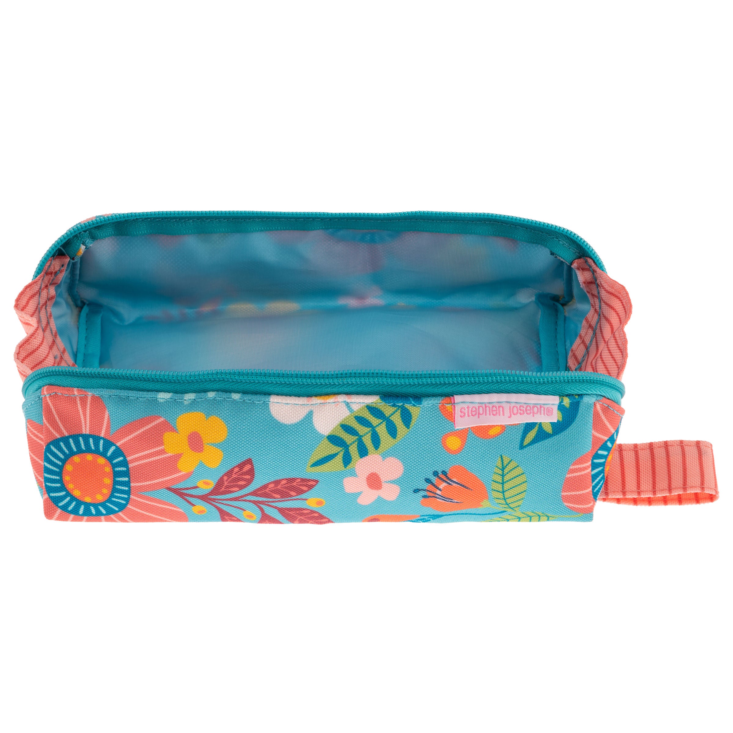 All Over Print Pencil Pouch Blue Floral