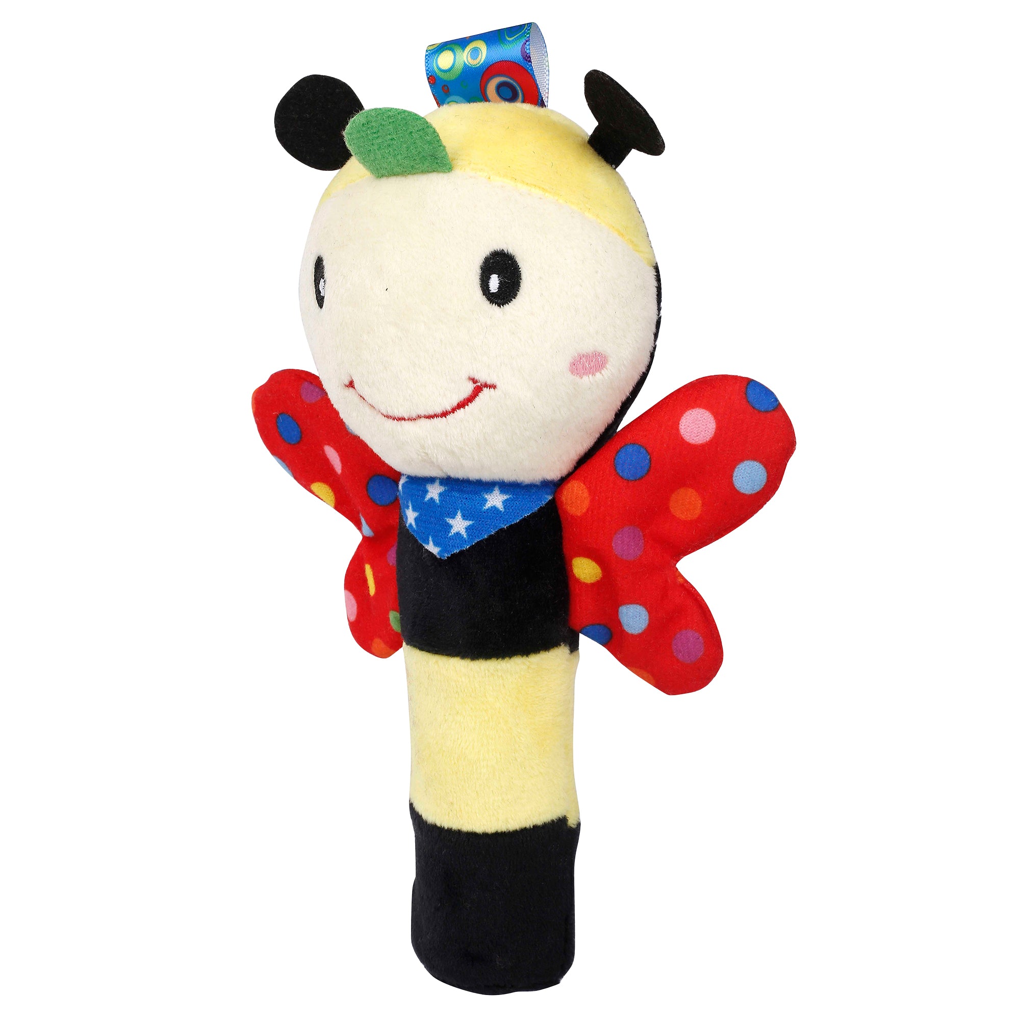 Baby Moo Bee Red Handheld Rattle Toy