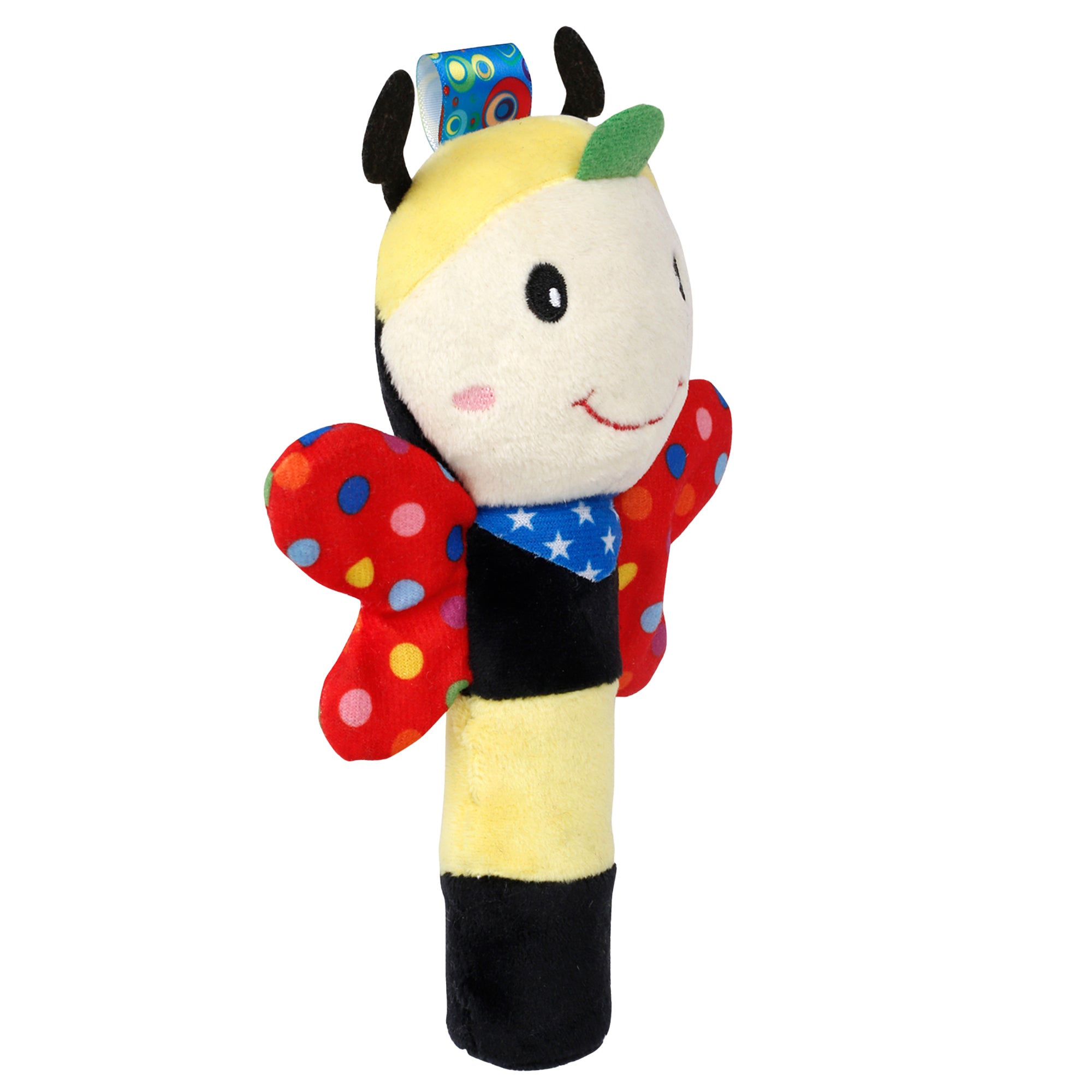 Baby Moo Bee Red Handheld Rattle Toy