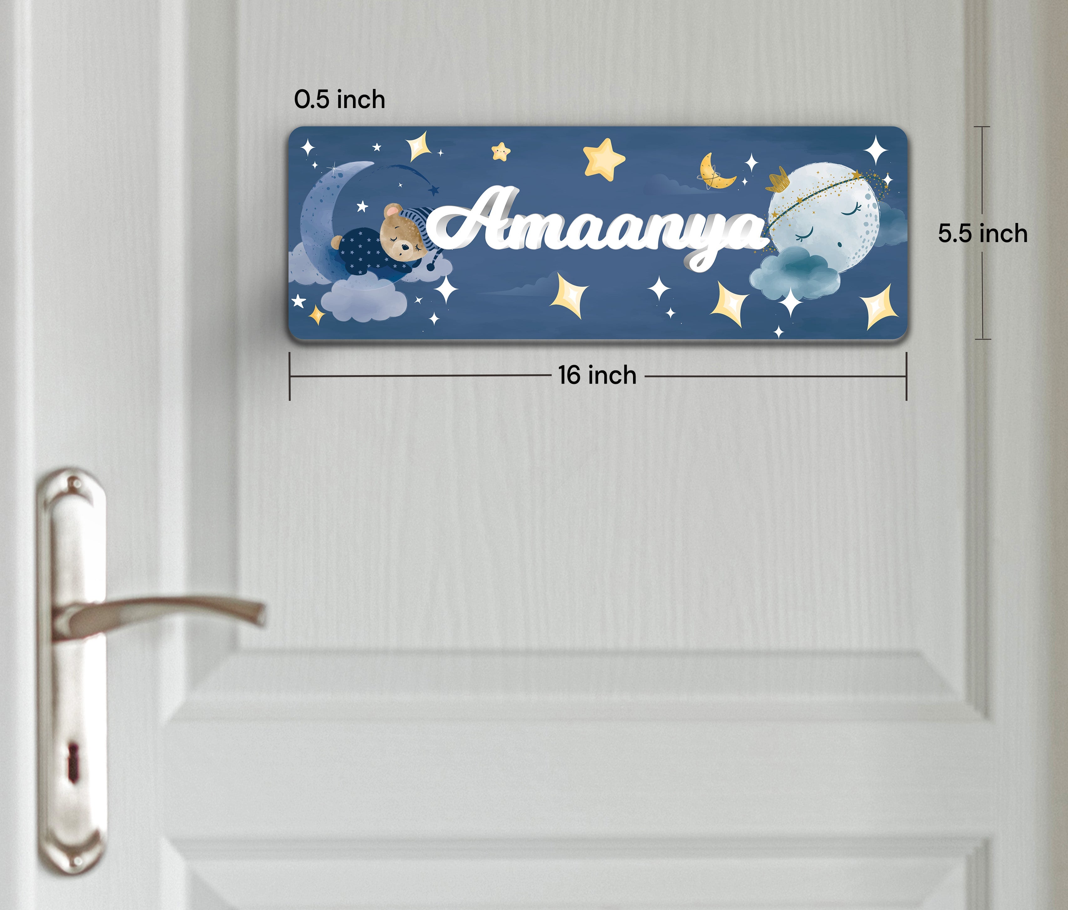 Moonlight Snuggles Name Plate (Petite) (kids)