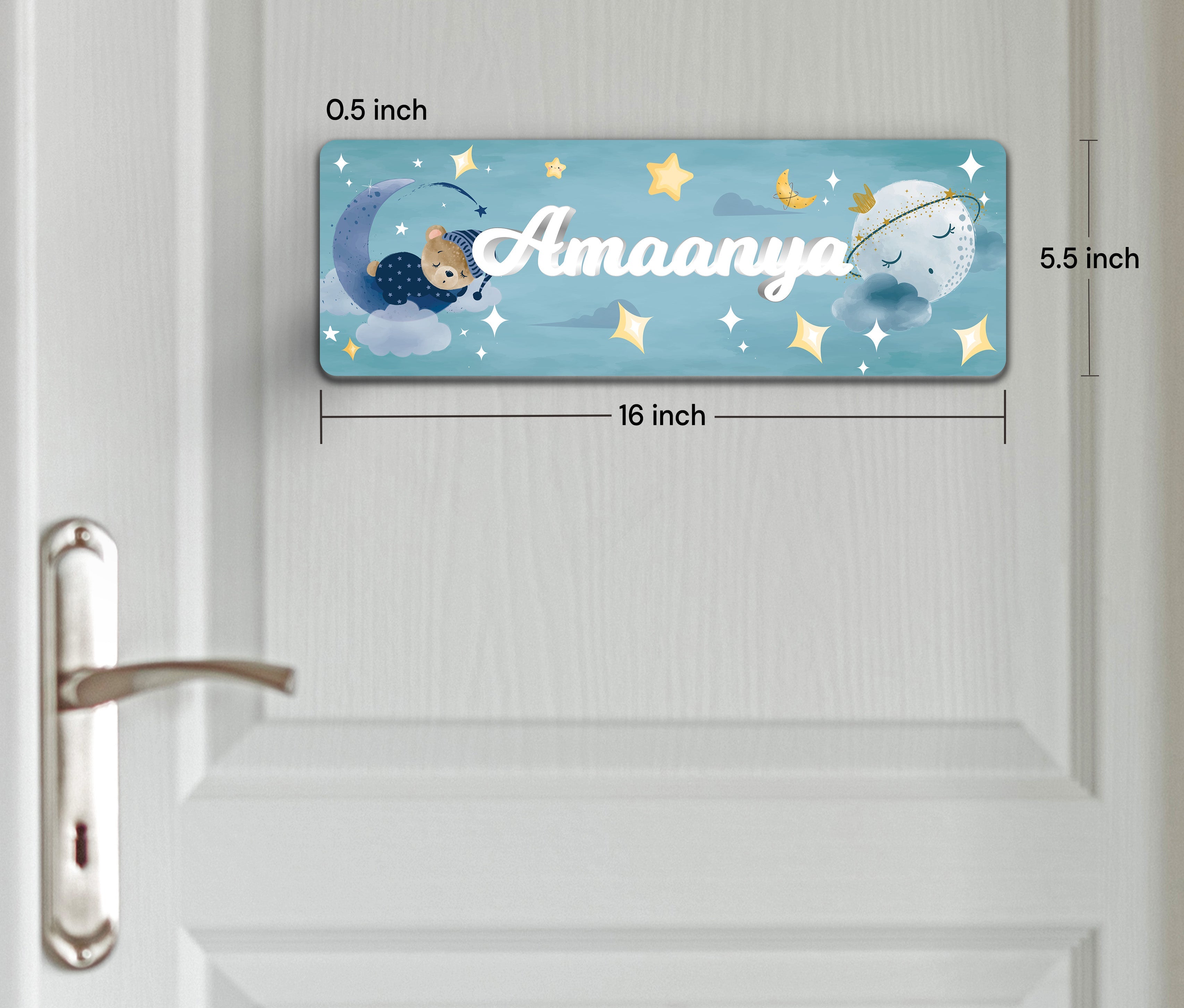 Moonlight Snuggles Name Plate (Petite) (kids)