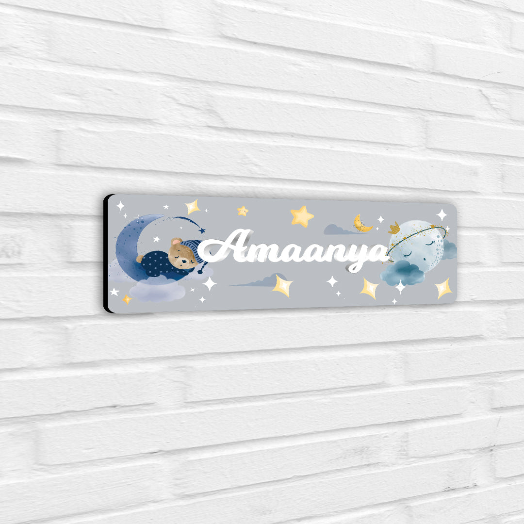 Moonlight Snuggles Name Plate (Petite) (kids)