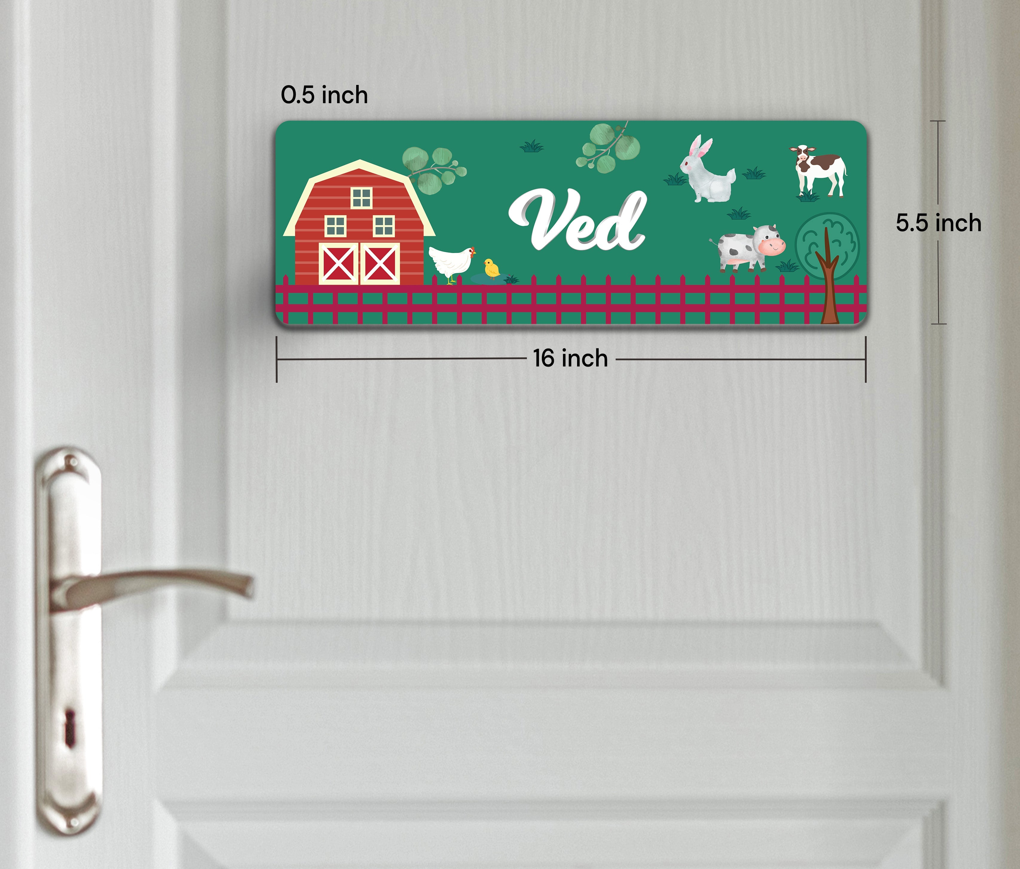 Farm Friends Name Plate (Petite) (kids)