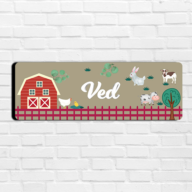 Farm Friends Name Plate (Petite) (kids)