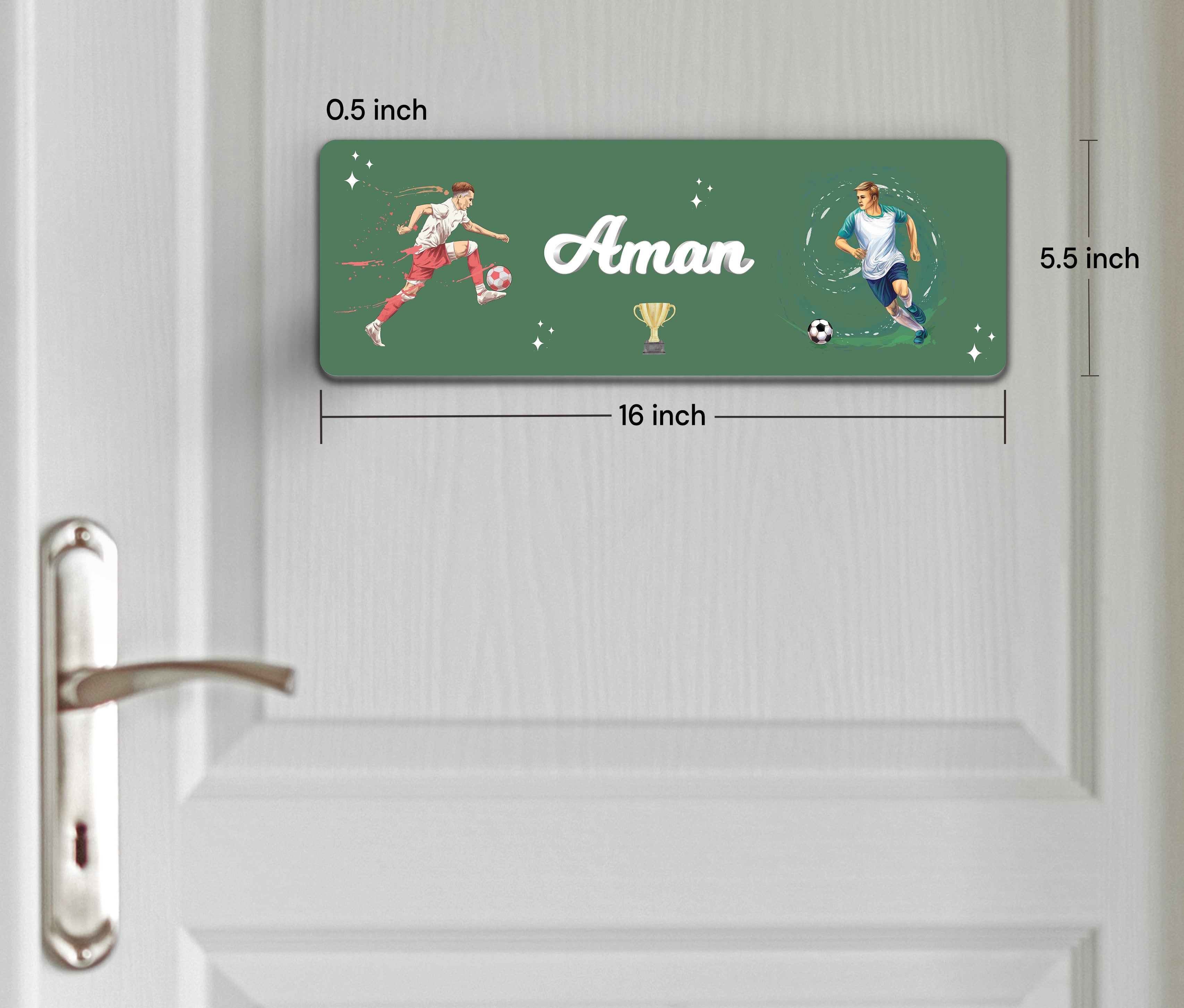 Football Fever Name Plate (Petite) (kids)