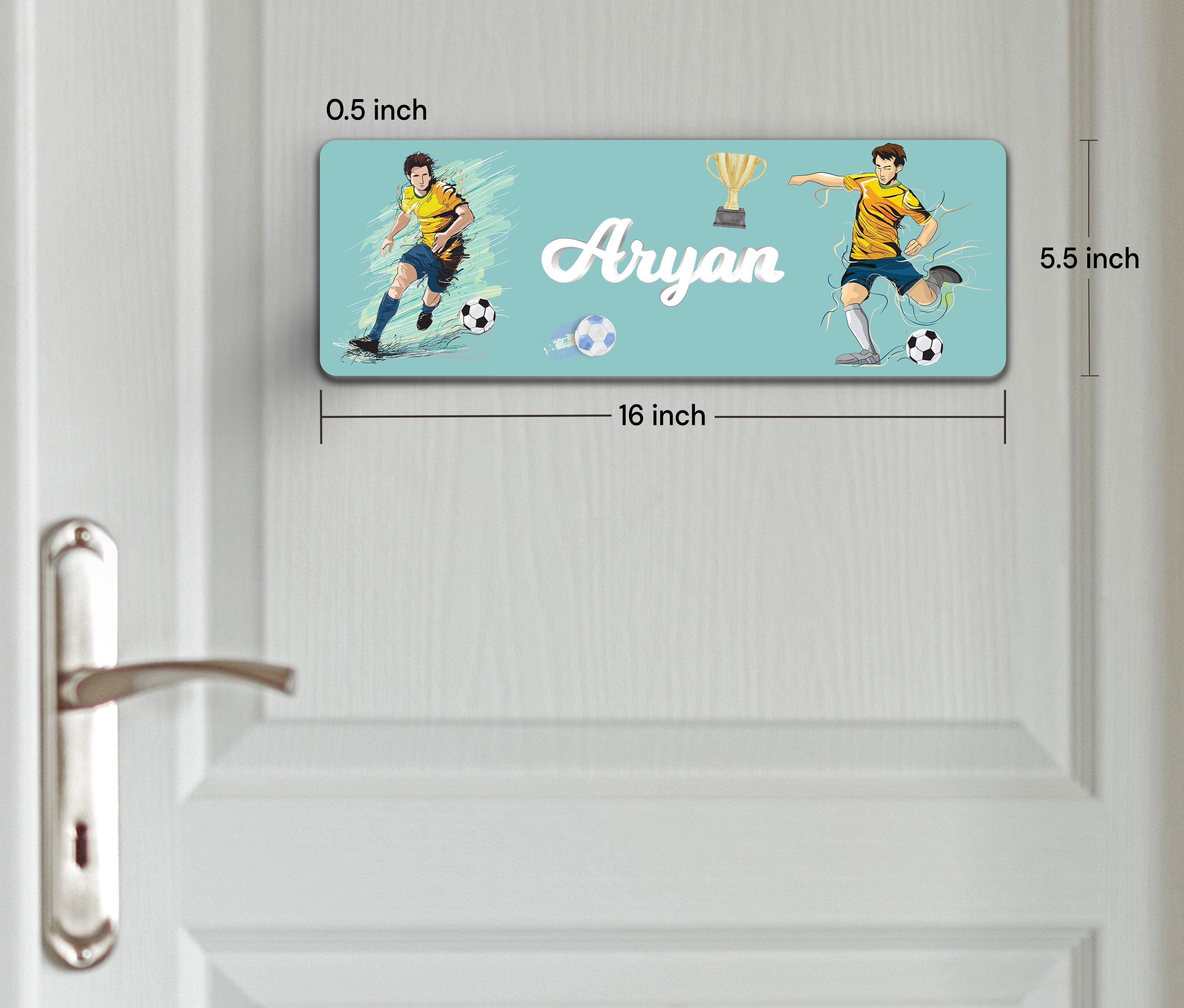 Football Fever Name Plate (Petite) (kids)