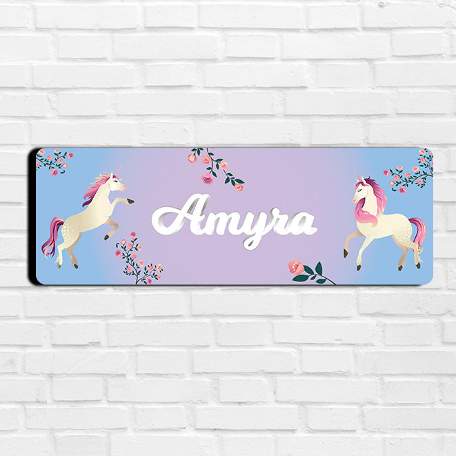 Unicorn Paradise Name Plate (Petite) (kids)