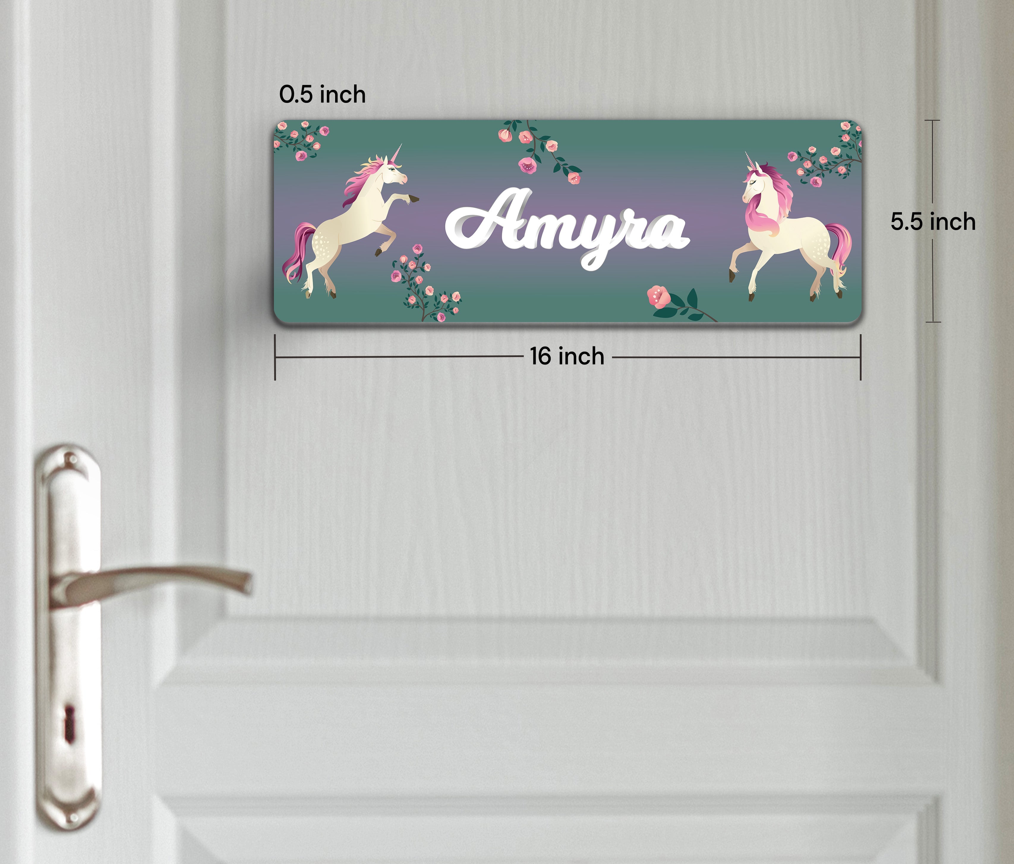 Unicorn Paradise Name Plate (Petite) (kids)