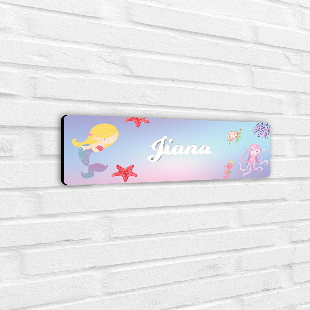 Lil Mermaid Name Plate (Petite) (kids)