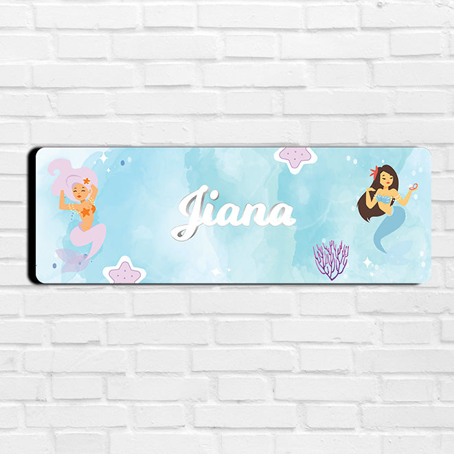 Sassy Mermaid Name Plate (Petite) (kids)