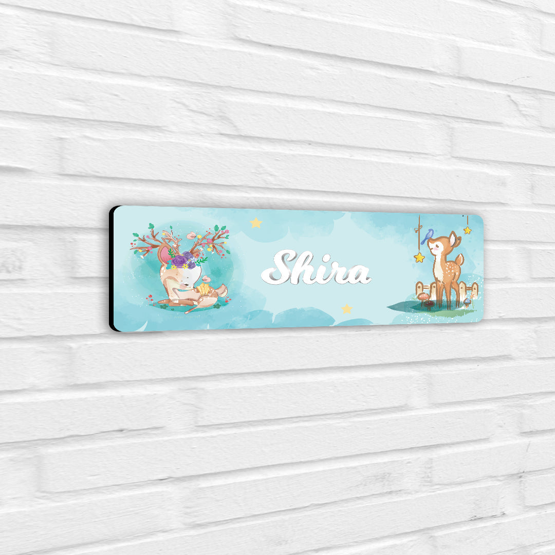 Lil Forest Friends Name Plate (Petite) (kids)