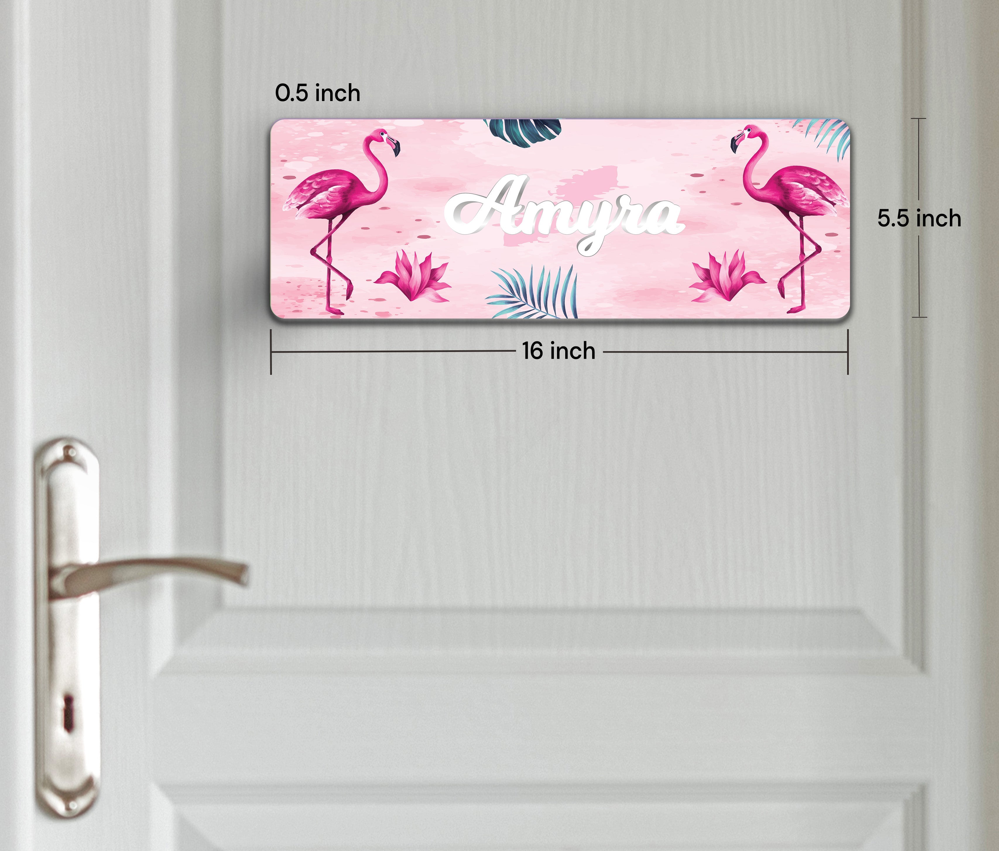 Flamingo Fiesta Name Plate (Petite) (kids)