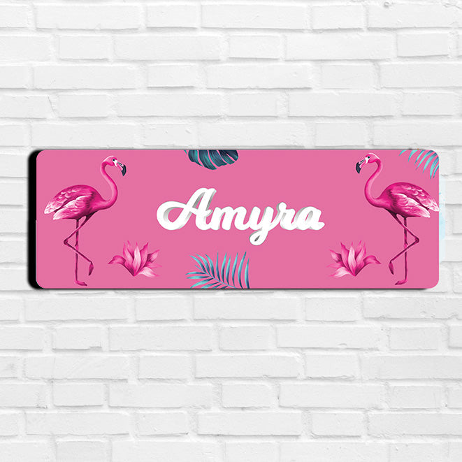 Flamingo Fiesta Name Plate (Petite) (kids)