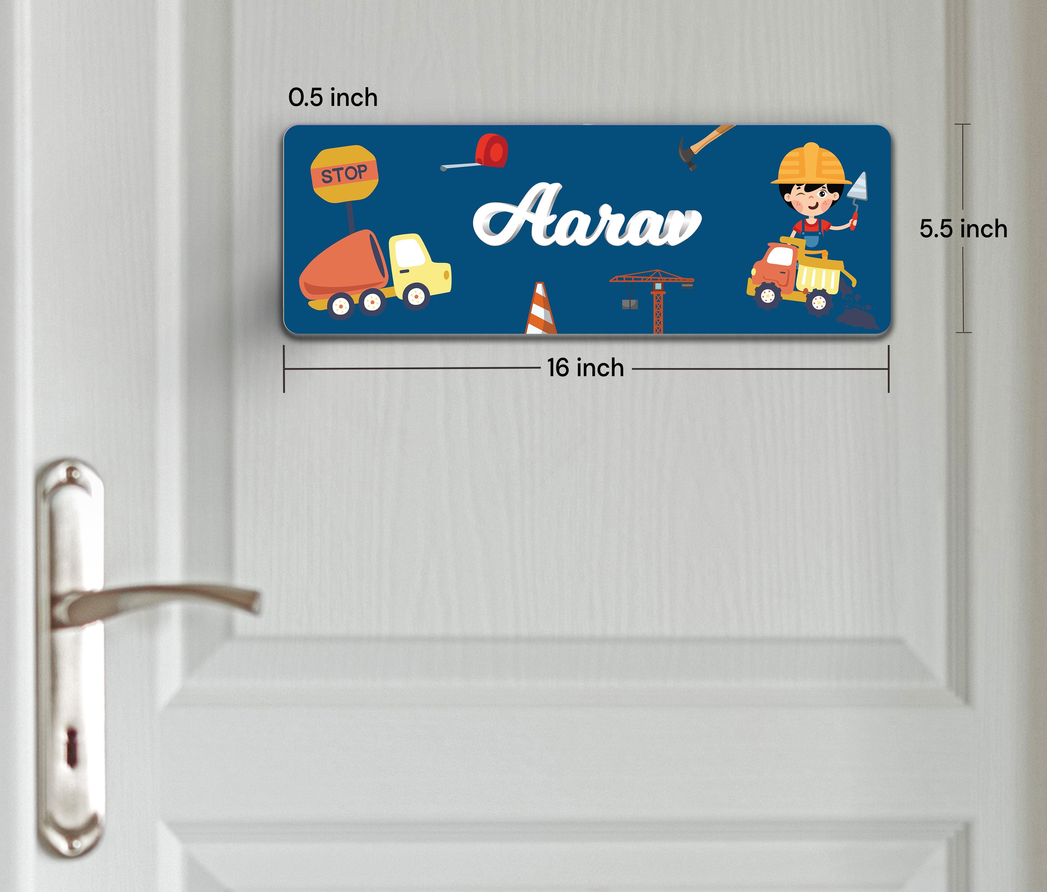 Little Builder Name Plate (Petite) (kids)