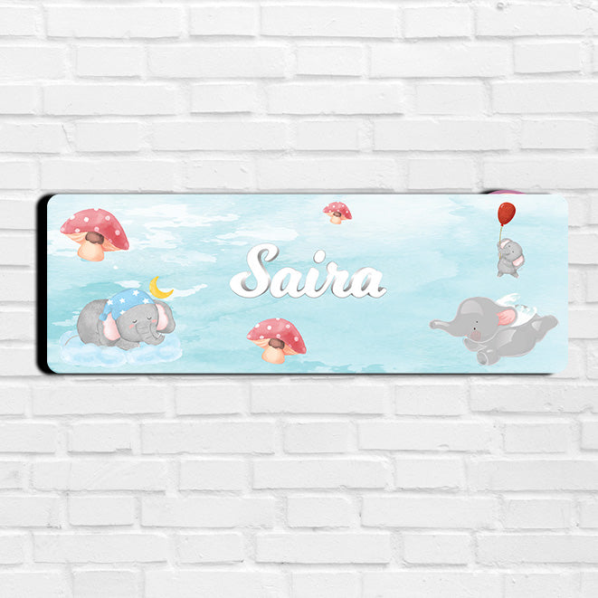 Red Balloon Ellie Name Plate (Petite) (kids)