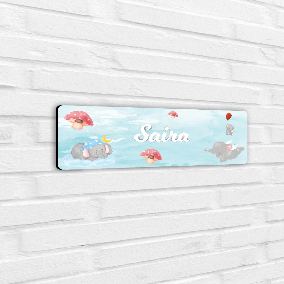 Red Balloon Ellie Name Plate (Petite) (kids)