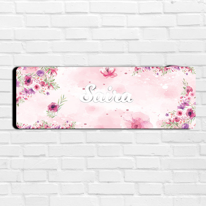 Floral Fiesta Name Plate (Petite) (kids)