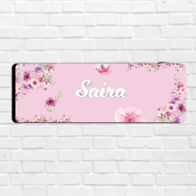 Floral Fiesta Name Plate (Petite) (kids)