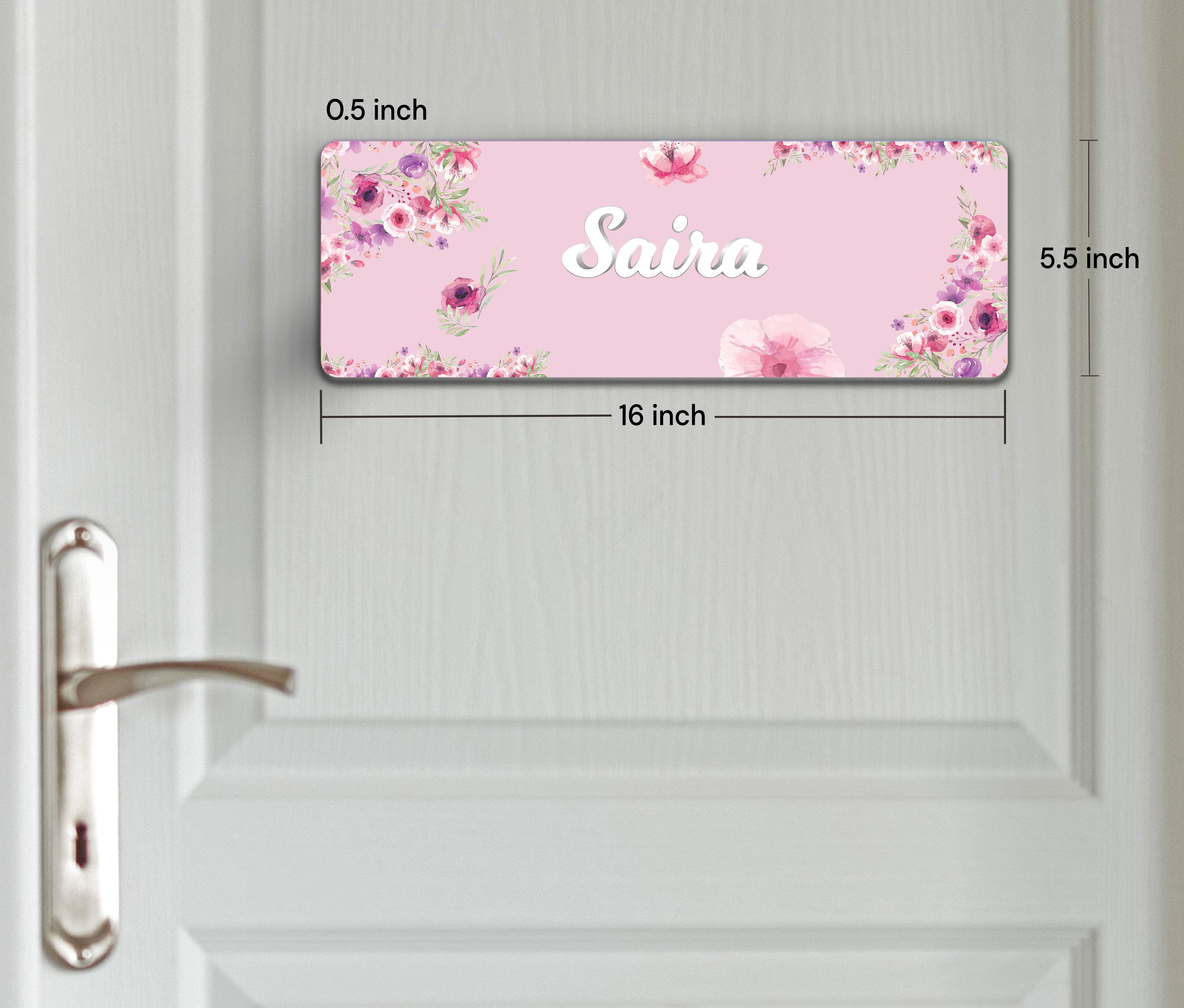 Floral Fiesta Name Plate (Petite) (kids)