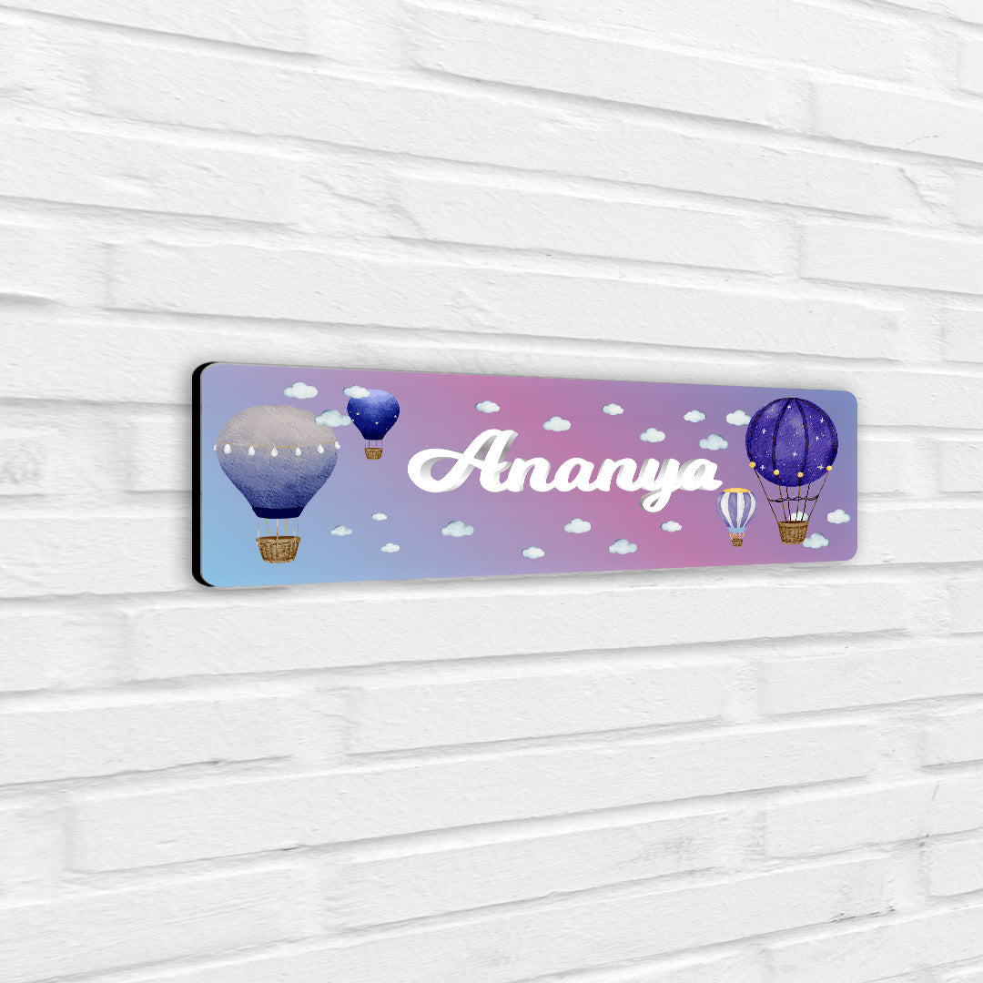 Night Flight Name Plate (Petite) (kids)