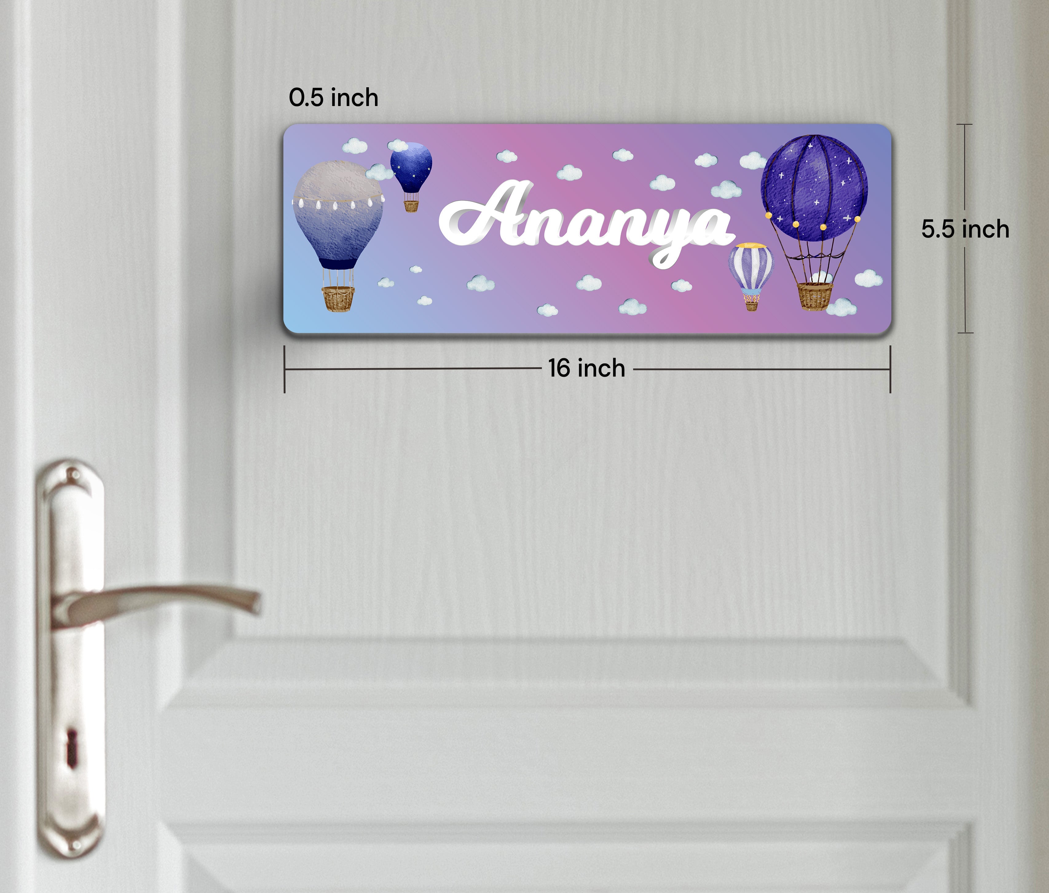 Night Flight Name Plate (Petite) (kids)