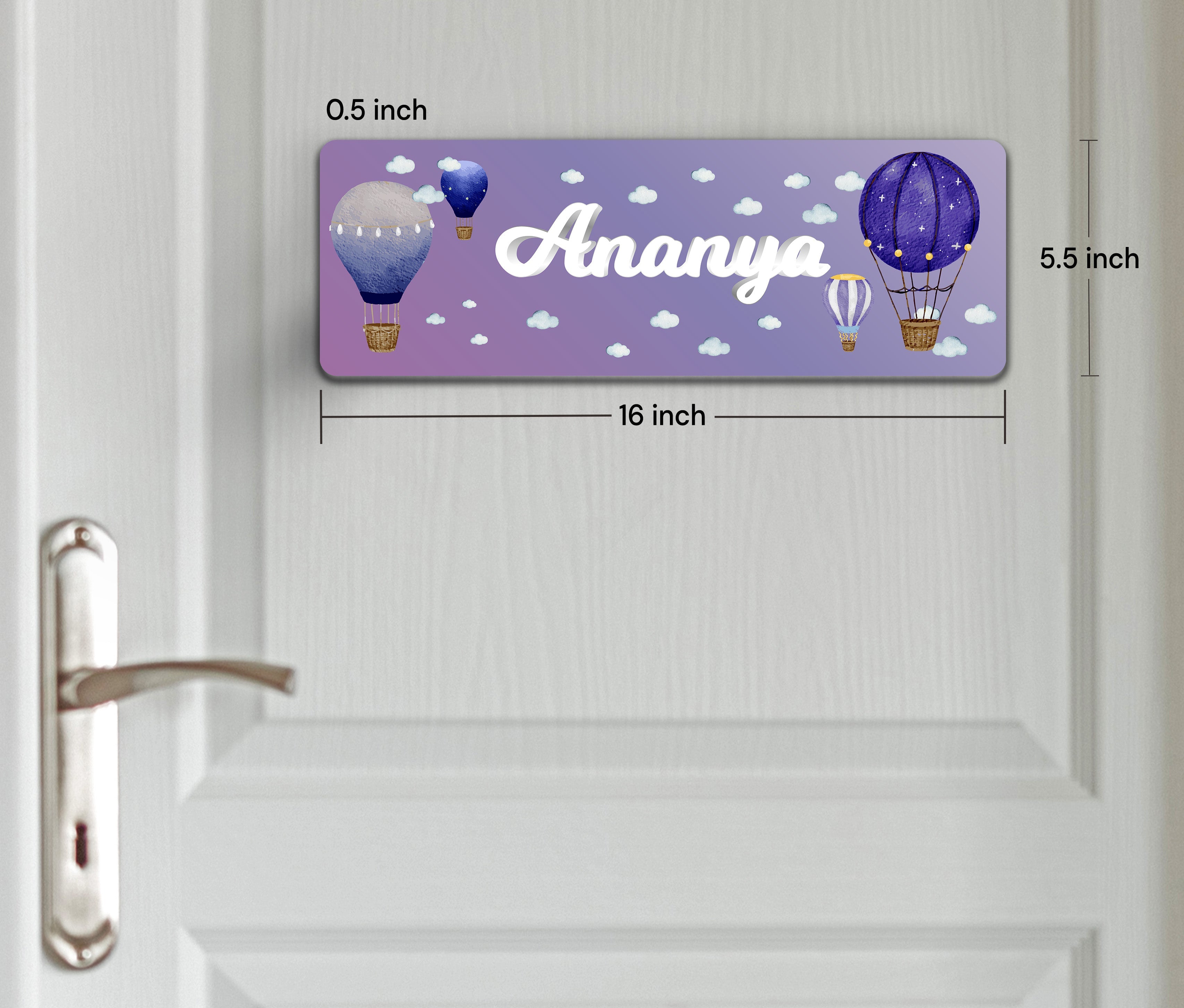 Night Flight Name Plate (Petite) (kids)