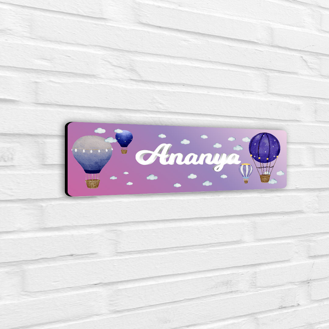 Night Flight Name Plate (Petite) (kids)