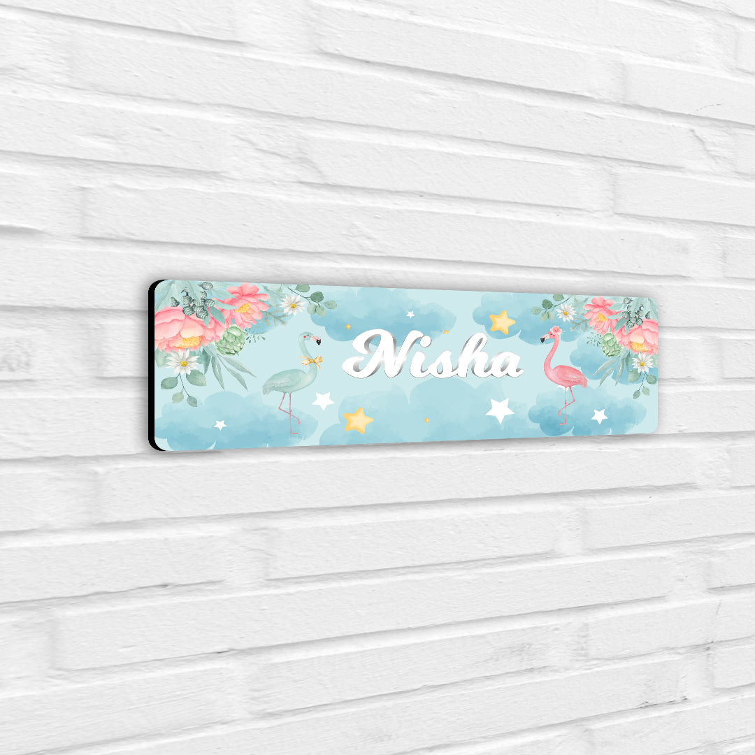 Flamingoland Name Plate (Petite) (kids)