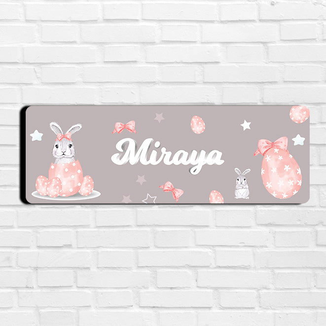 Easter Bunnies Name Plate (Petite) (kids)