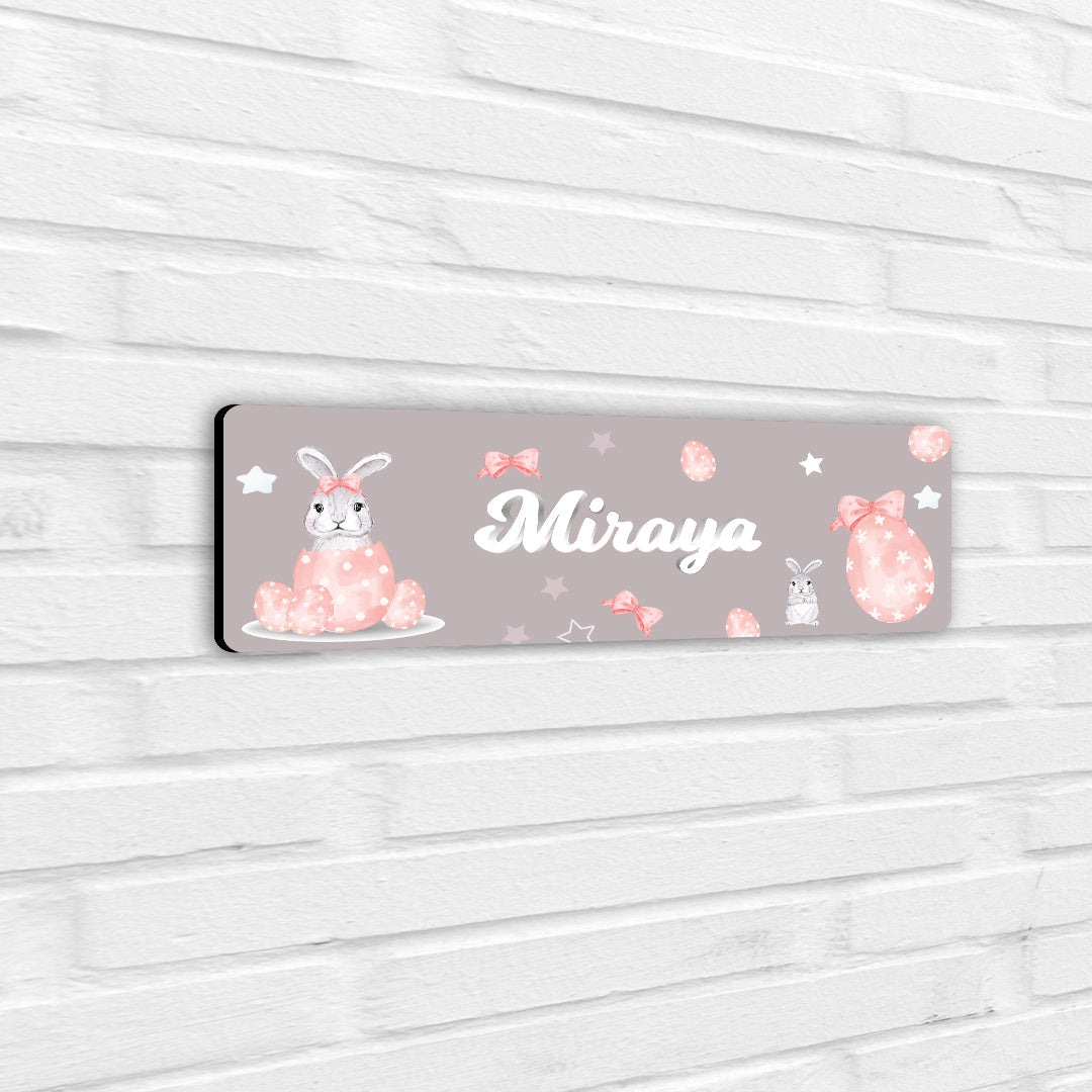 Easter Bunnies Name Plate (Petite) (kids)