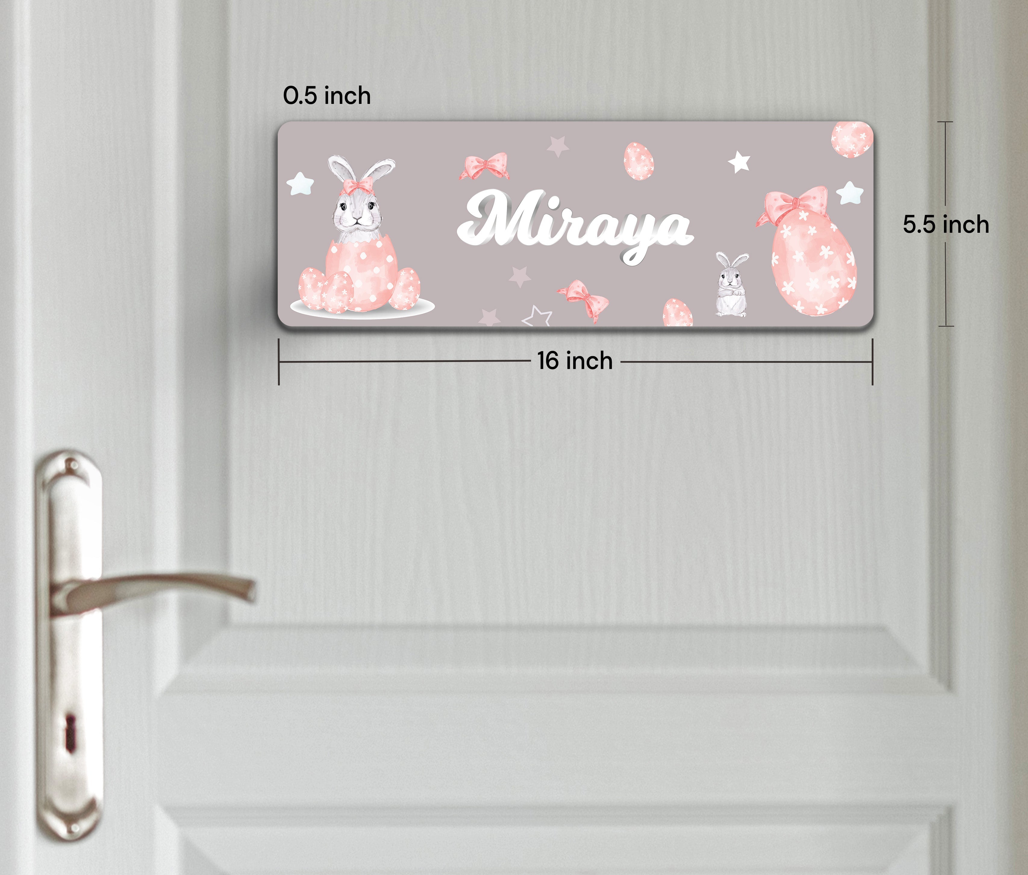 Easter Bunnies Name Plate (Petite) (kids)