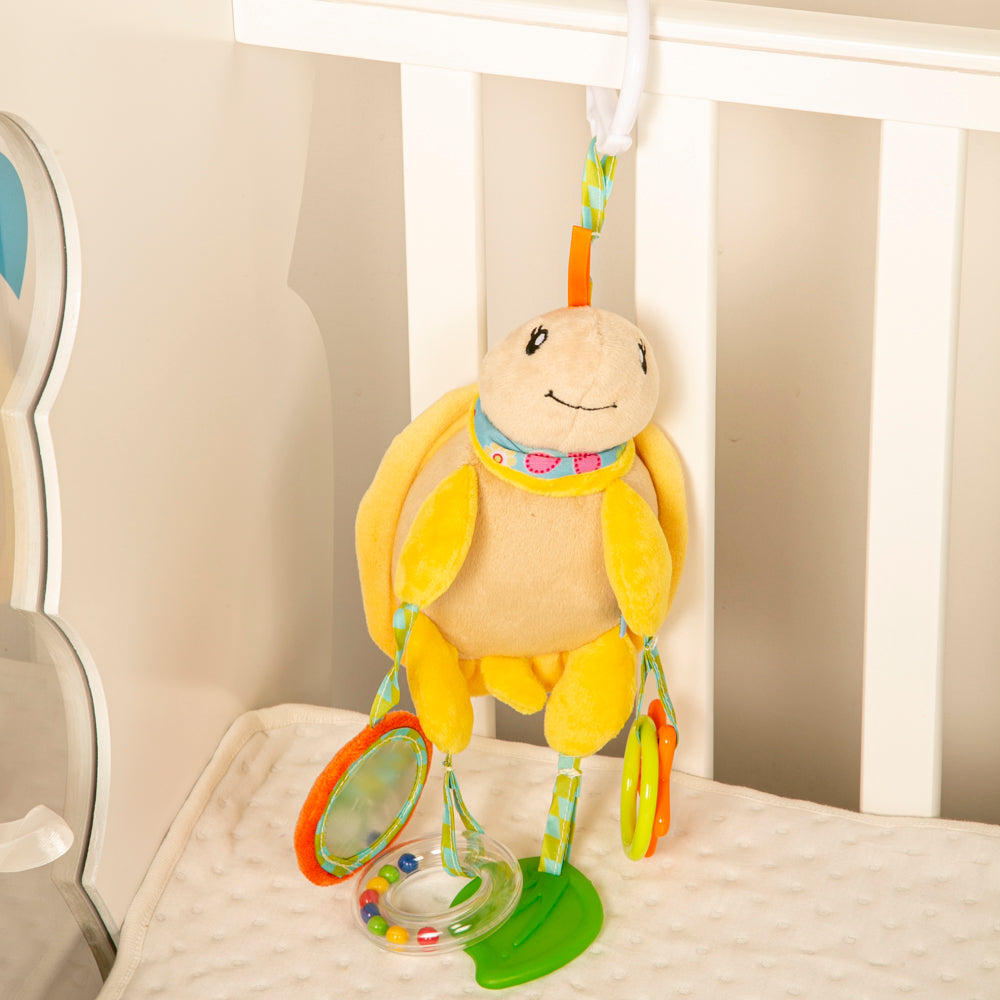 Tortoise Yellow Hanging Toy With Teether