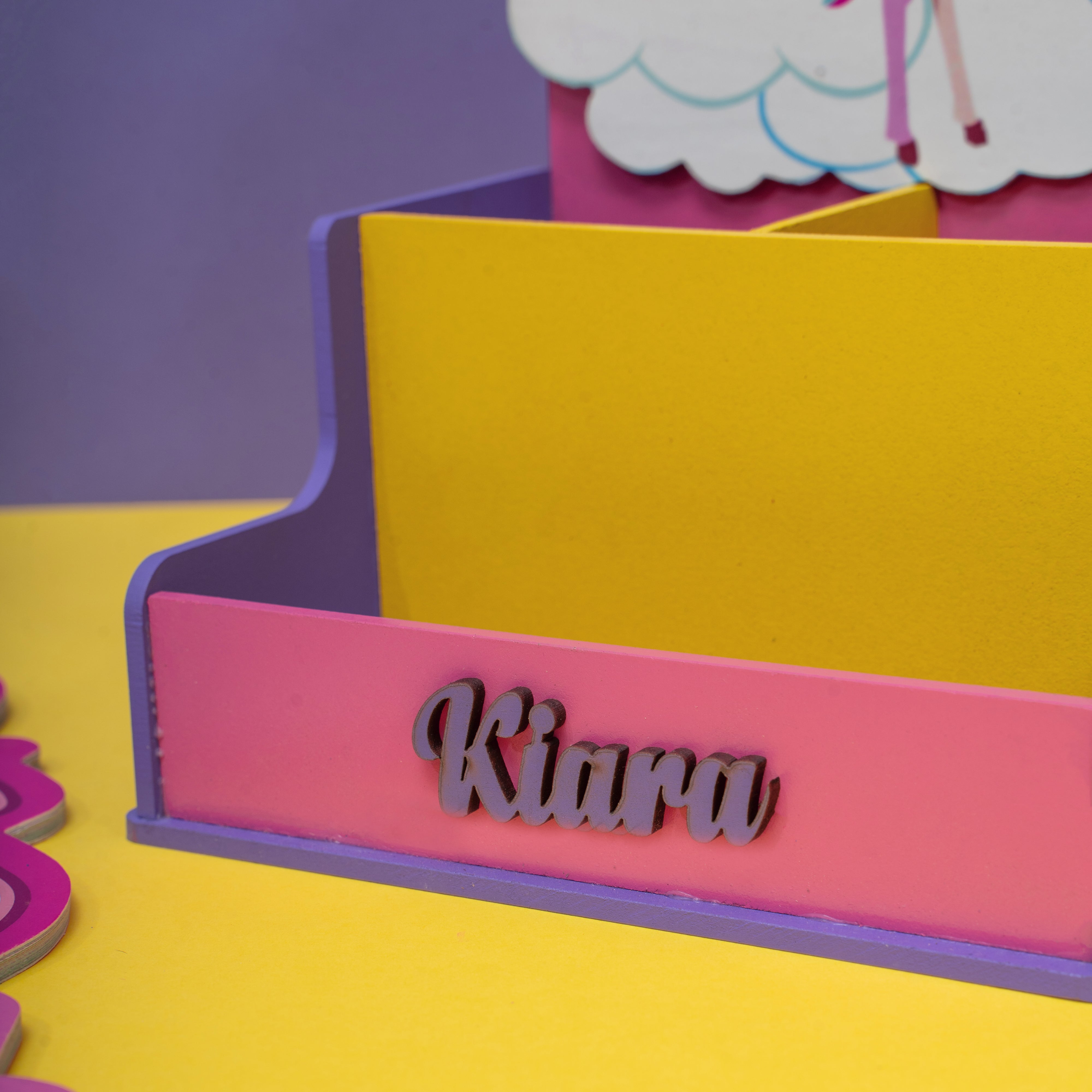 Personalised 2 Slot Stationery Holder