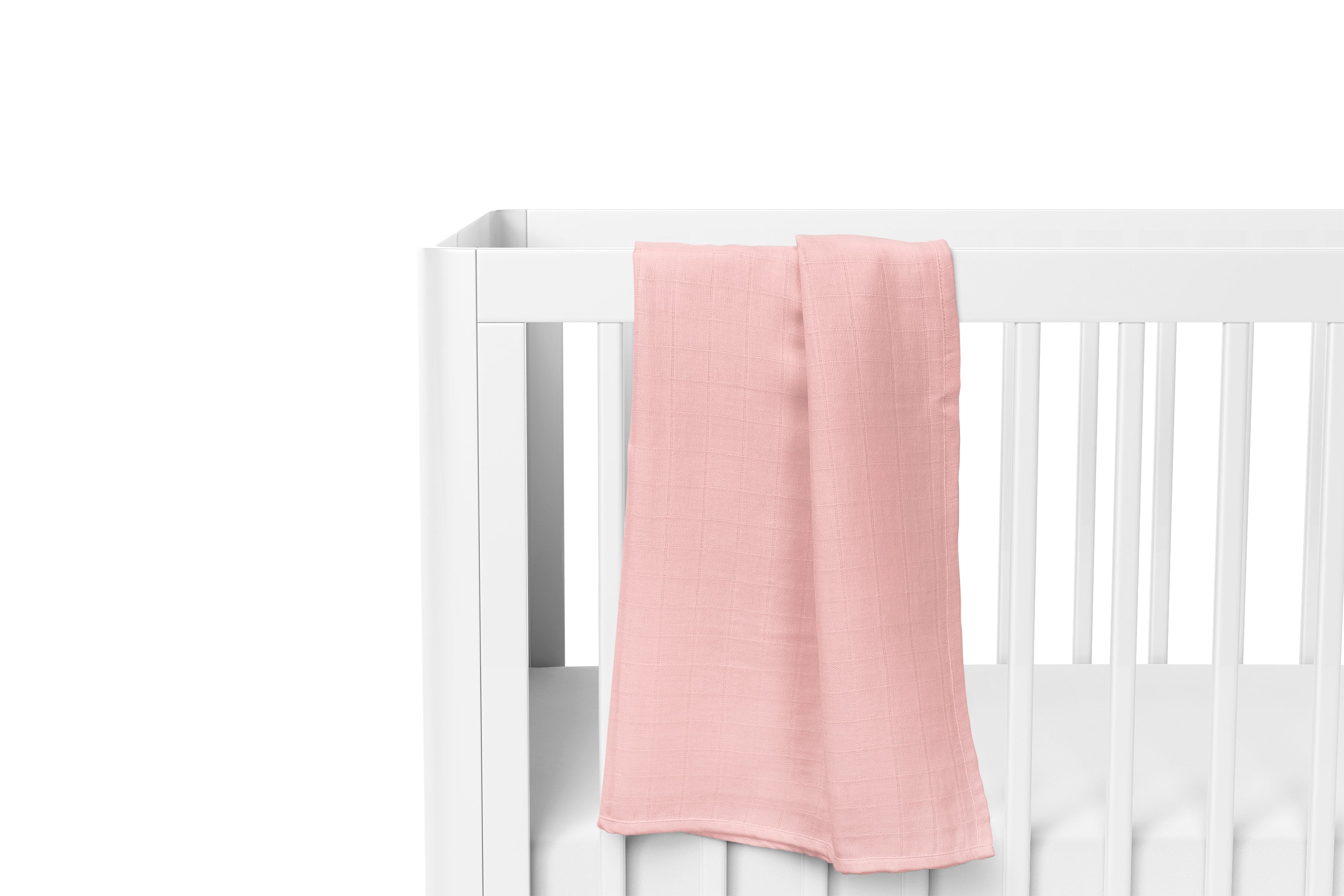 The White Cradle 100% Organic Cotton Baby Swaddle Wrap - Pink