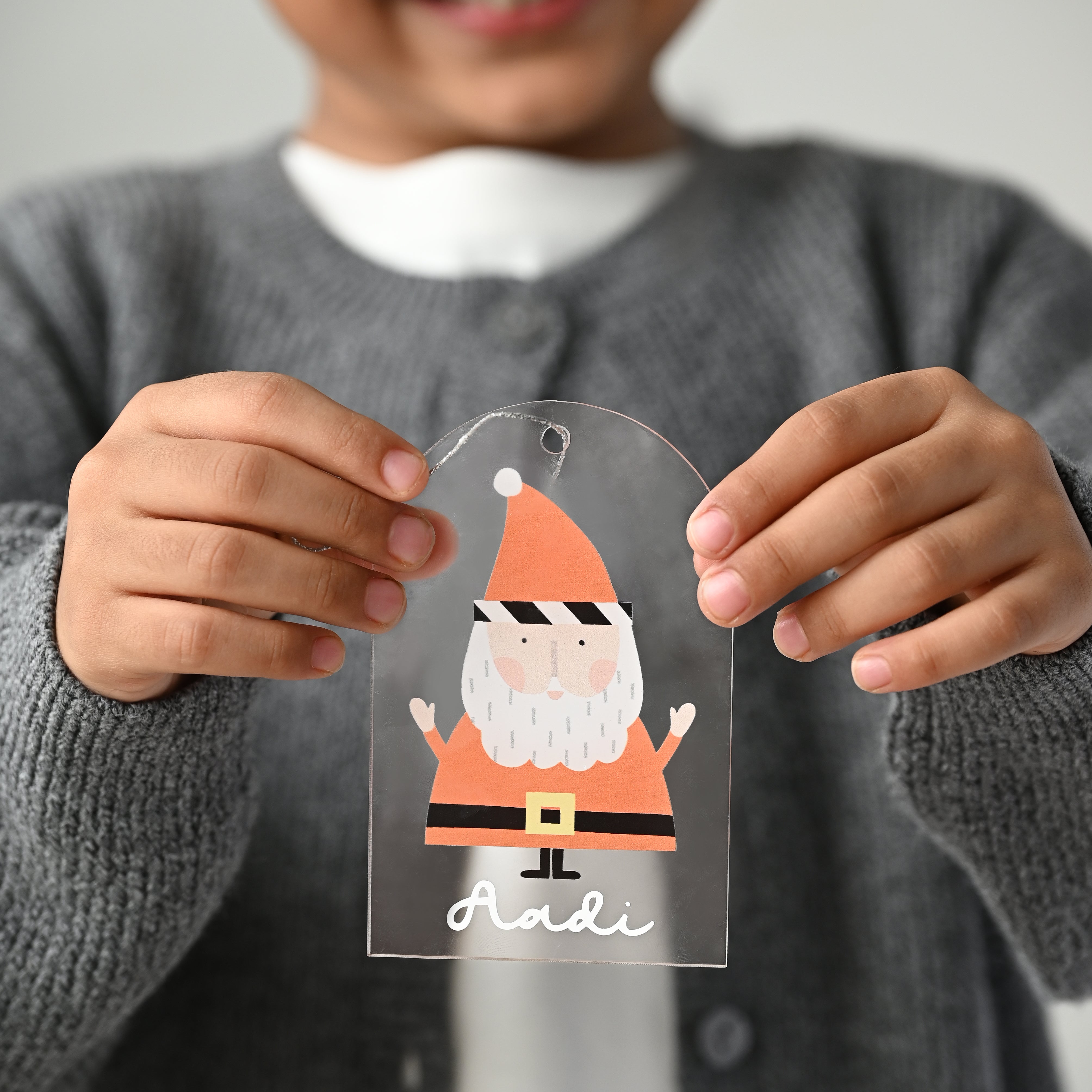 Name Ornament - Printed Santa