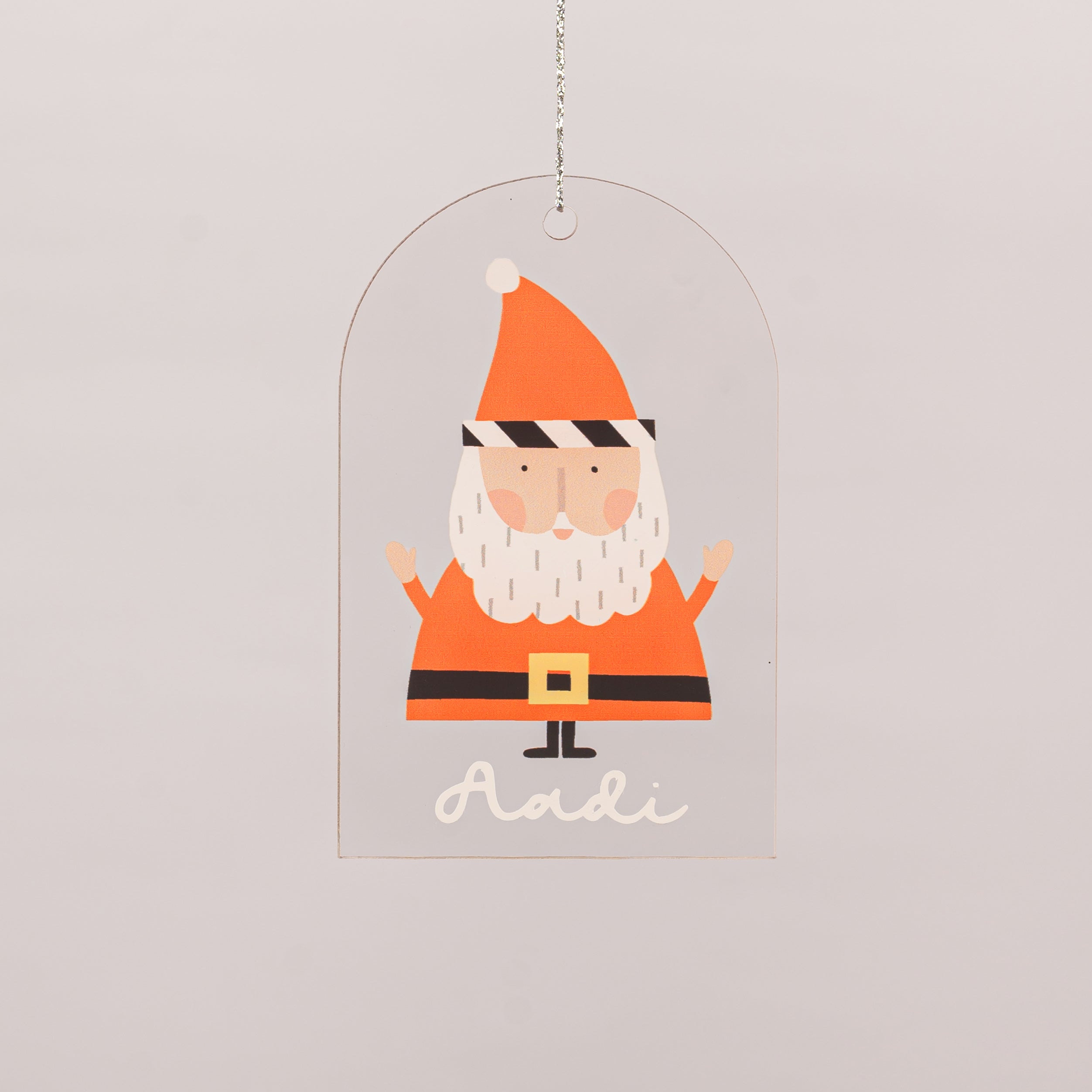 Name Ornament - Printed Santa