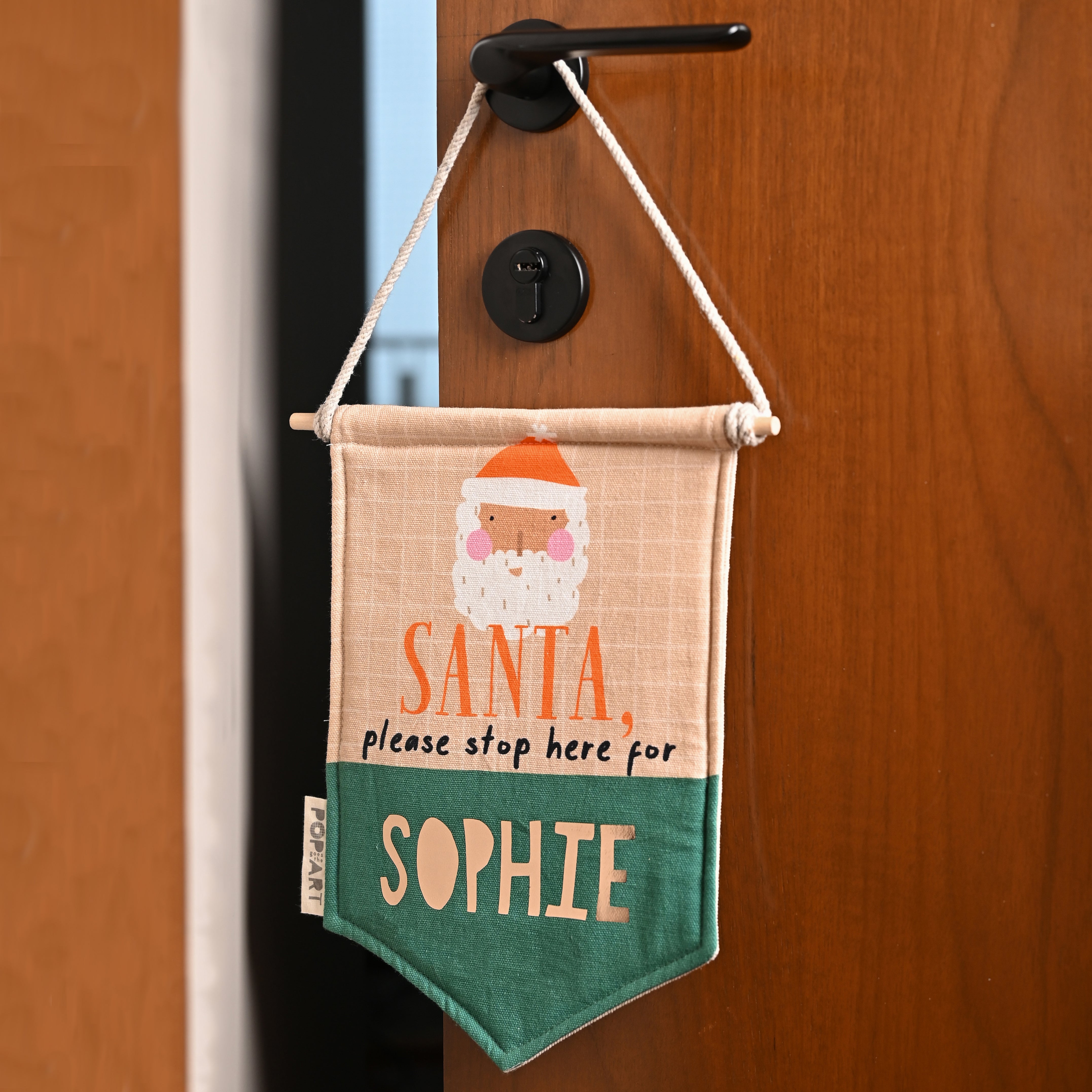 Wall Hanging - Santa Stop Sign