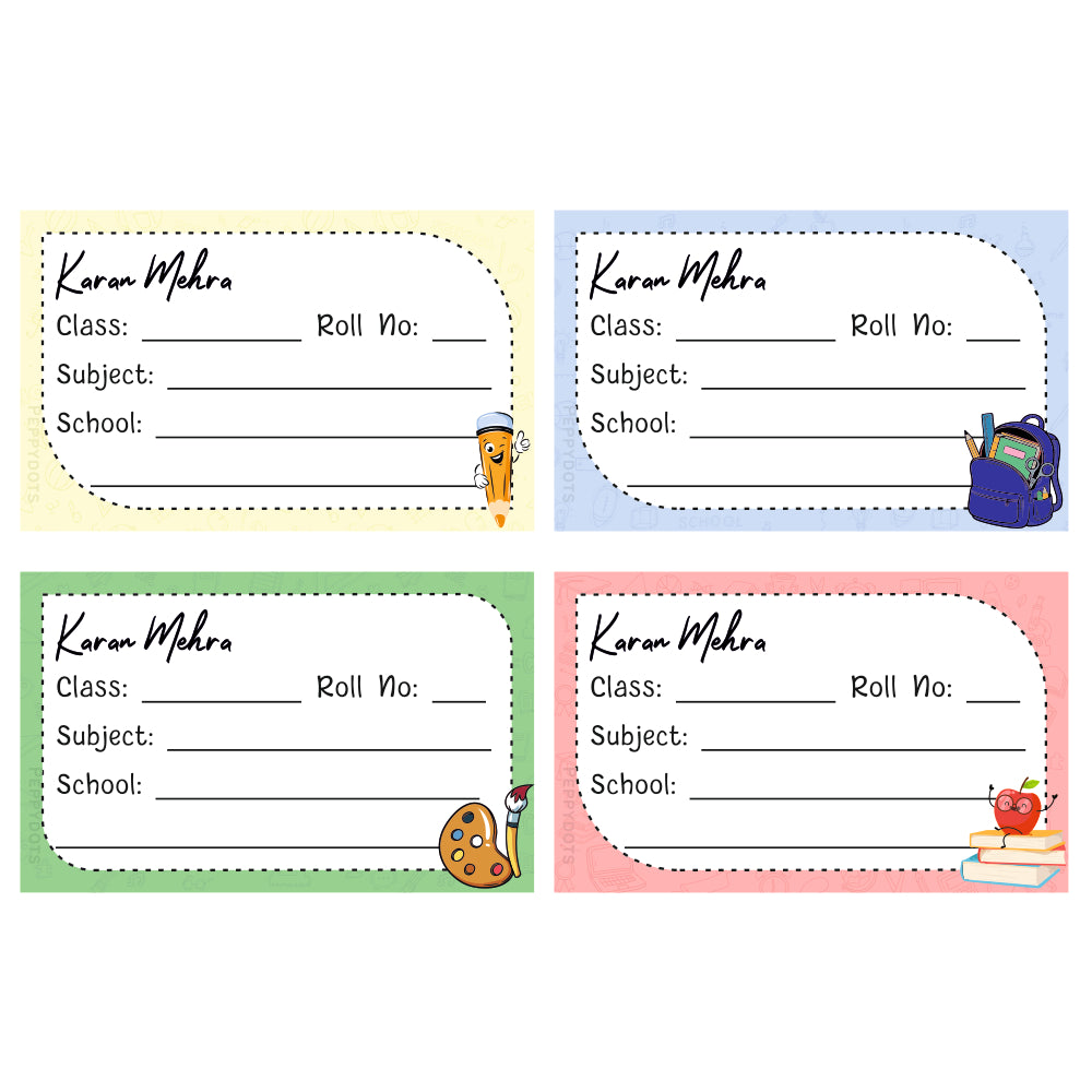 PD School Book Labels
