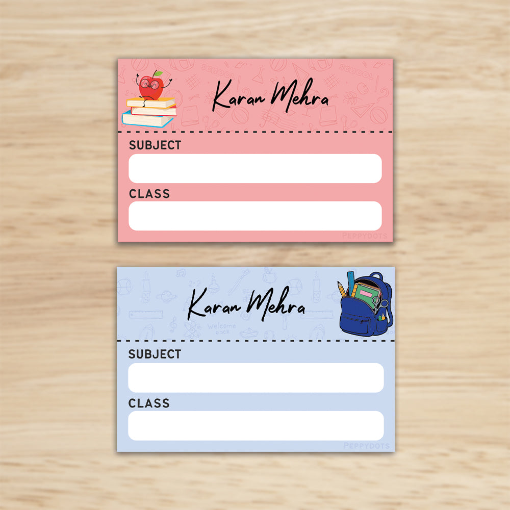 Mini SchoolBook Labels