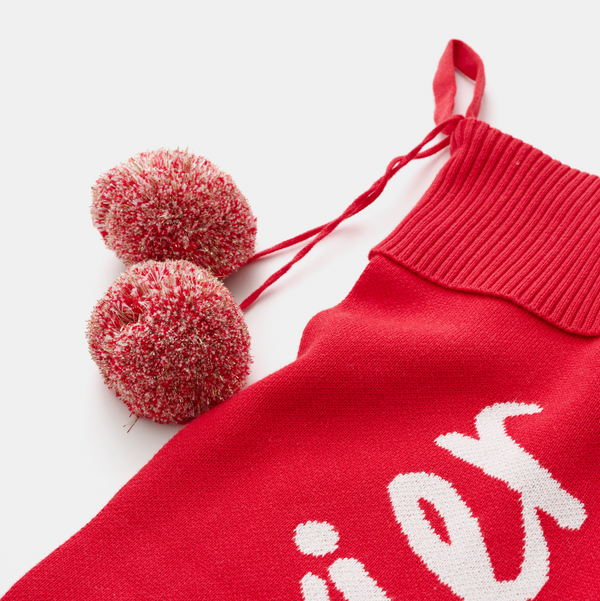 Classic Christmas Stocking - Base: Red; Letter: Ivory