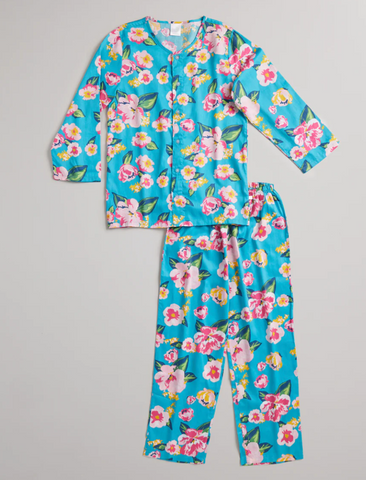Kid's Pyjama Set - Retro Flowers