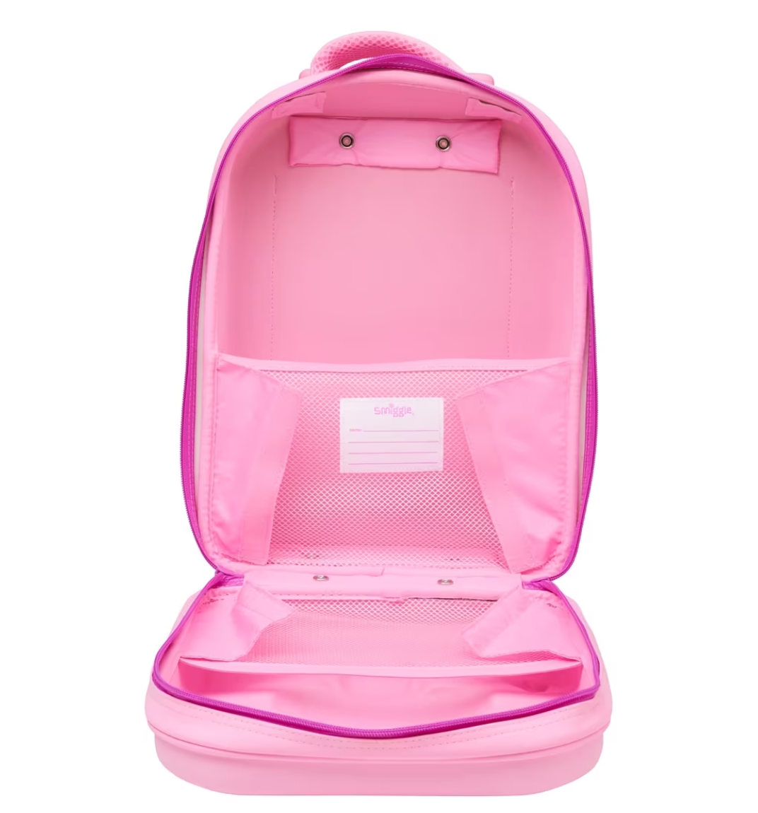 Smiggle Movin' Junior Trolley Bag With Hard Top - Pink