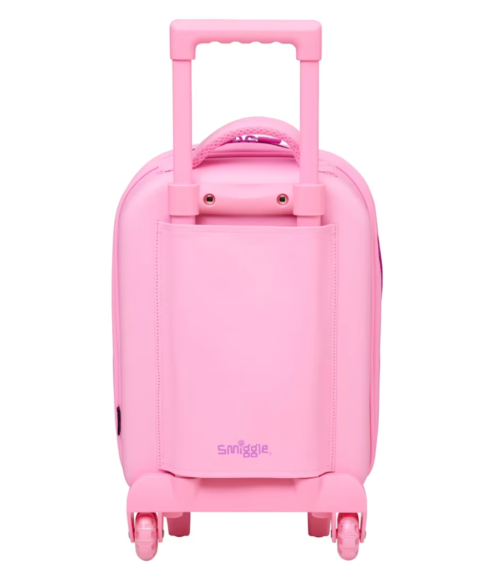 Smiggle Movin' Junior Trolley Bag With Hard Top - Pink