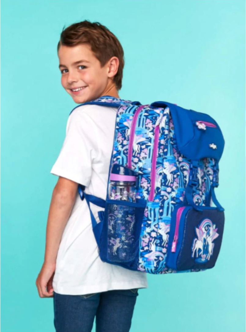 Smiggle Away Foldover Backpack - Navy